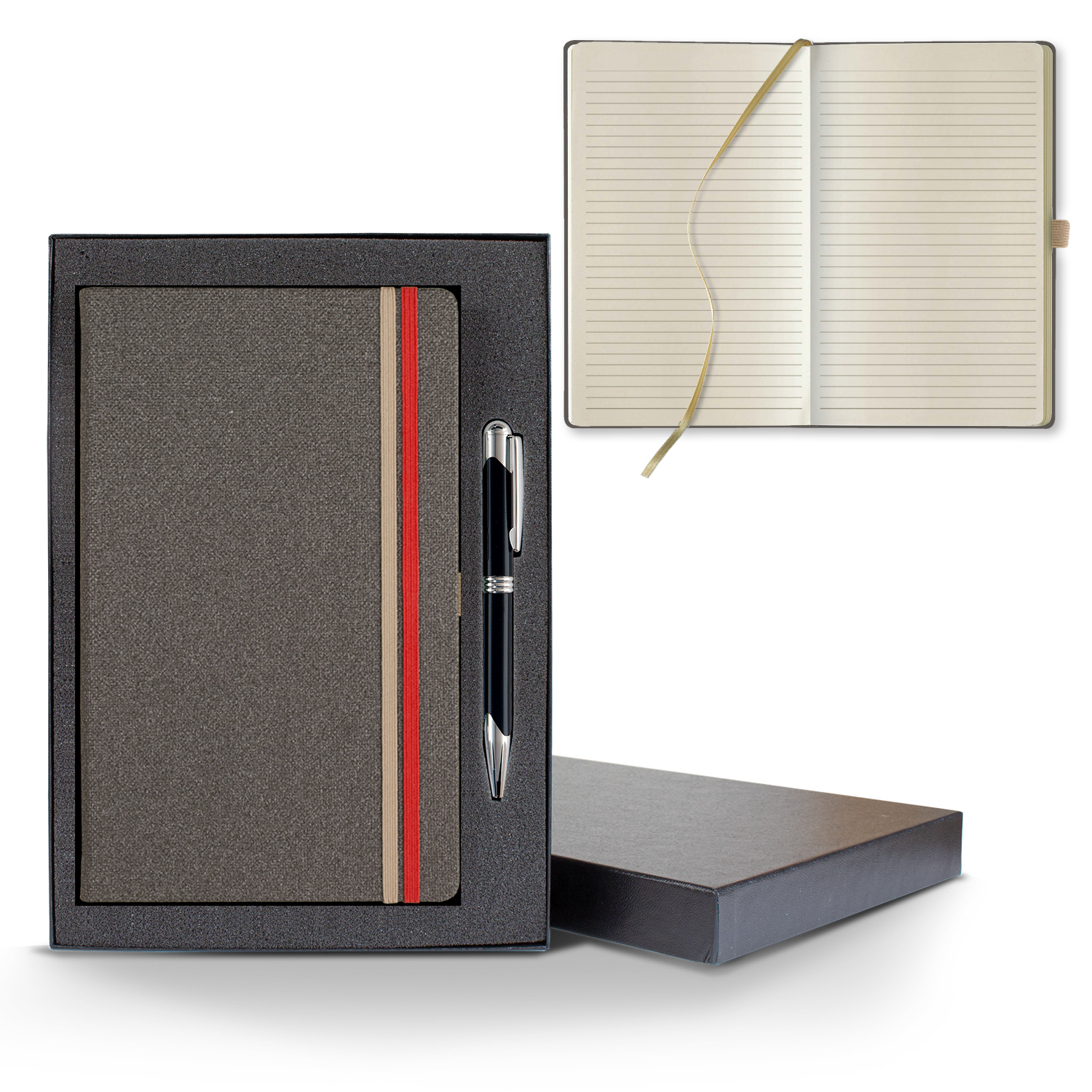 Picture of Castelli Bi Band Medio Lined Ivory Page Journal Gift Set
