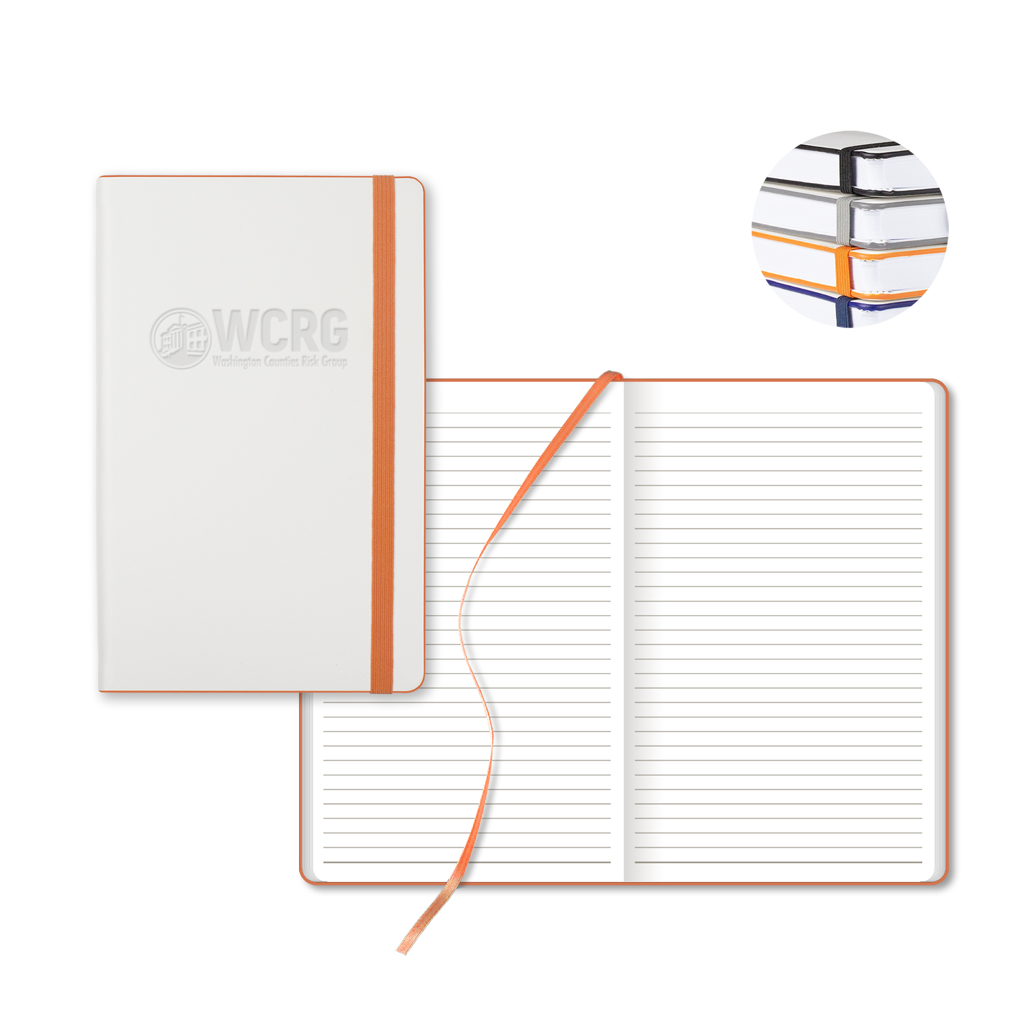Picture of Castelli White Laser Medio Lined White Page Journal