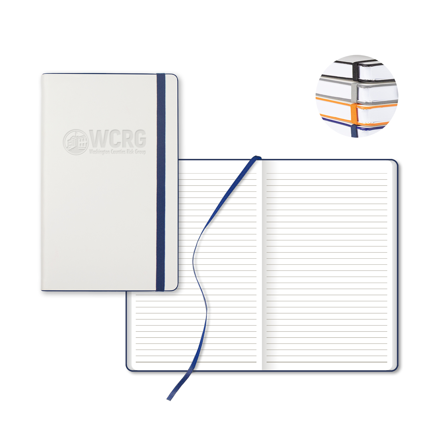 Picture of Castelli White Laser Medio Lined White Page Journal