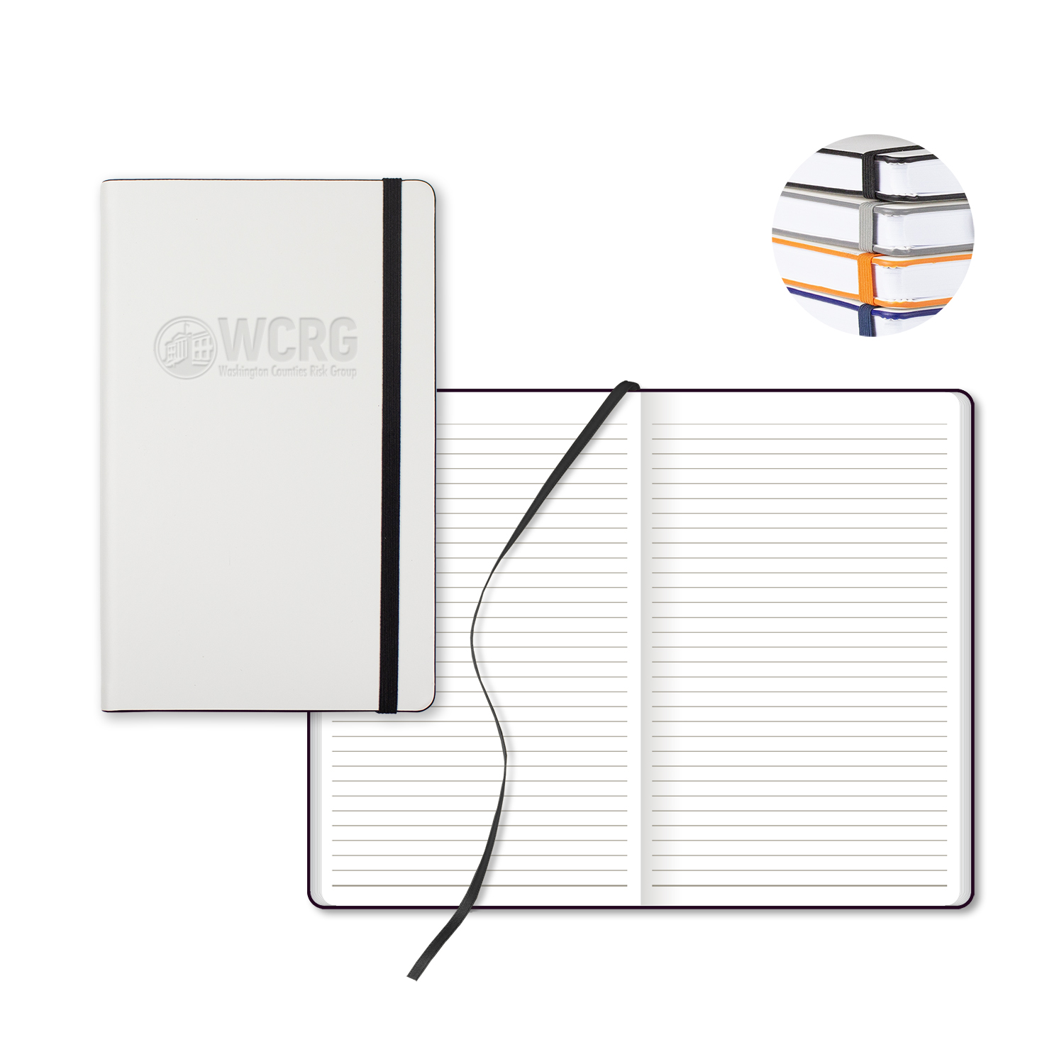 Picture of Castelli White Laser Medio Lined White Page Journal