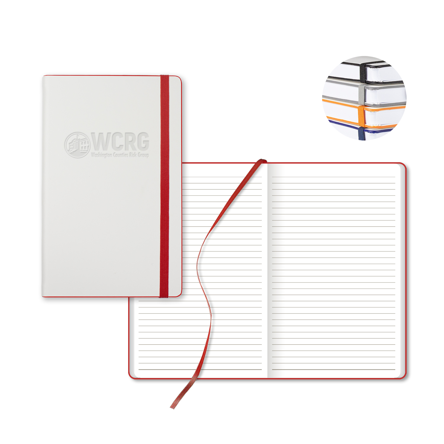 Picture of Castelli White Laser Medio Lined White Page Journal