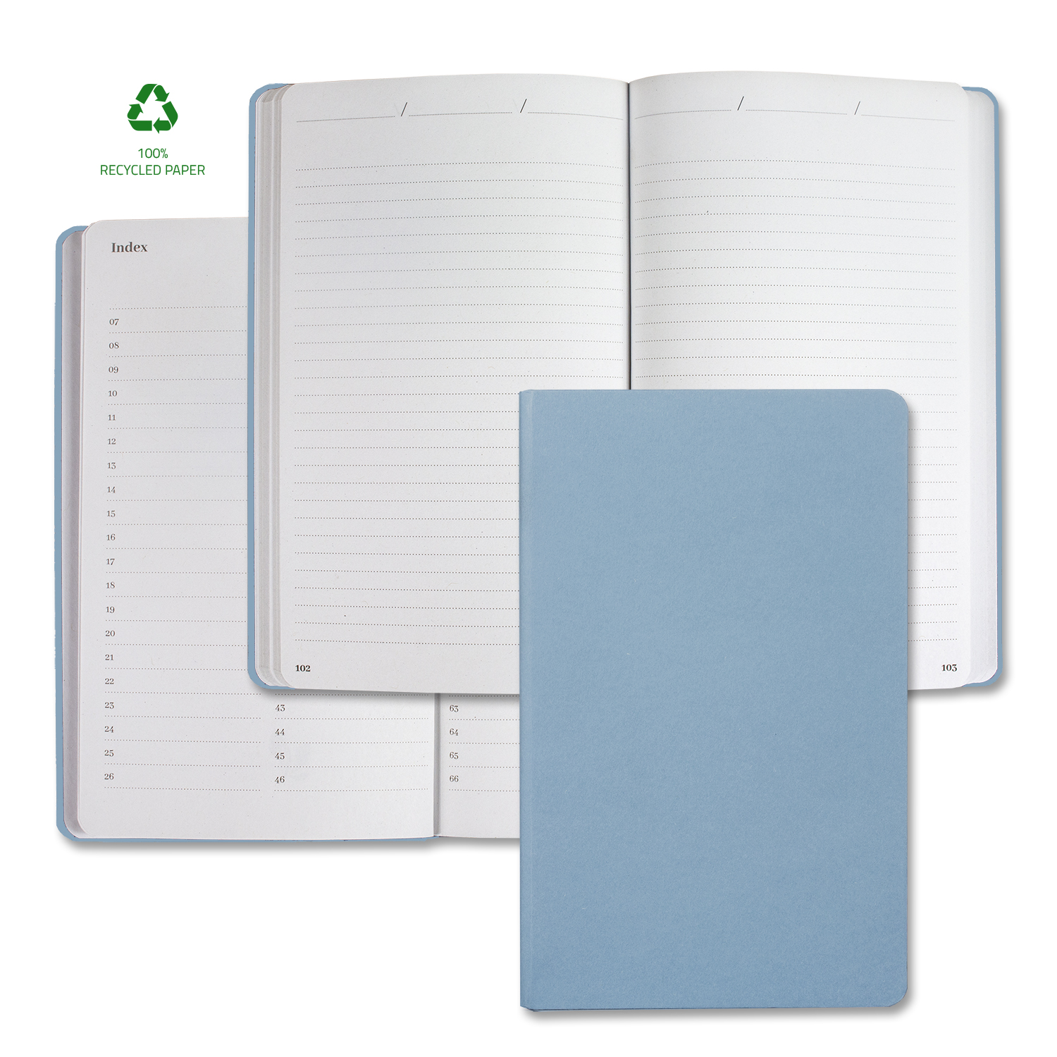 Picture of Castelli Samoa ECO Indexed Recycled White Page Journal