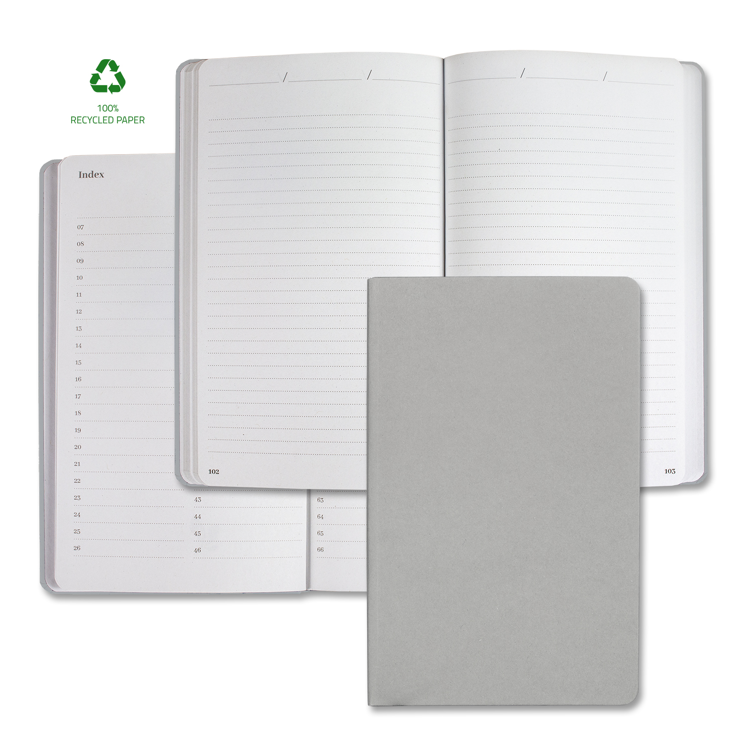 Picture of Castelli Samoa ECO Indexed Recycled White Page Journal
