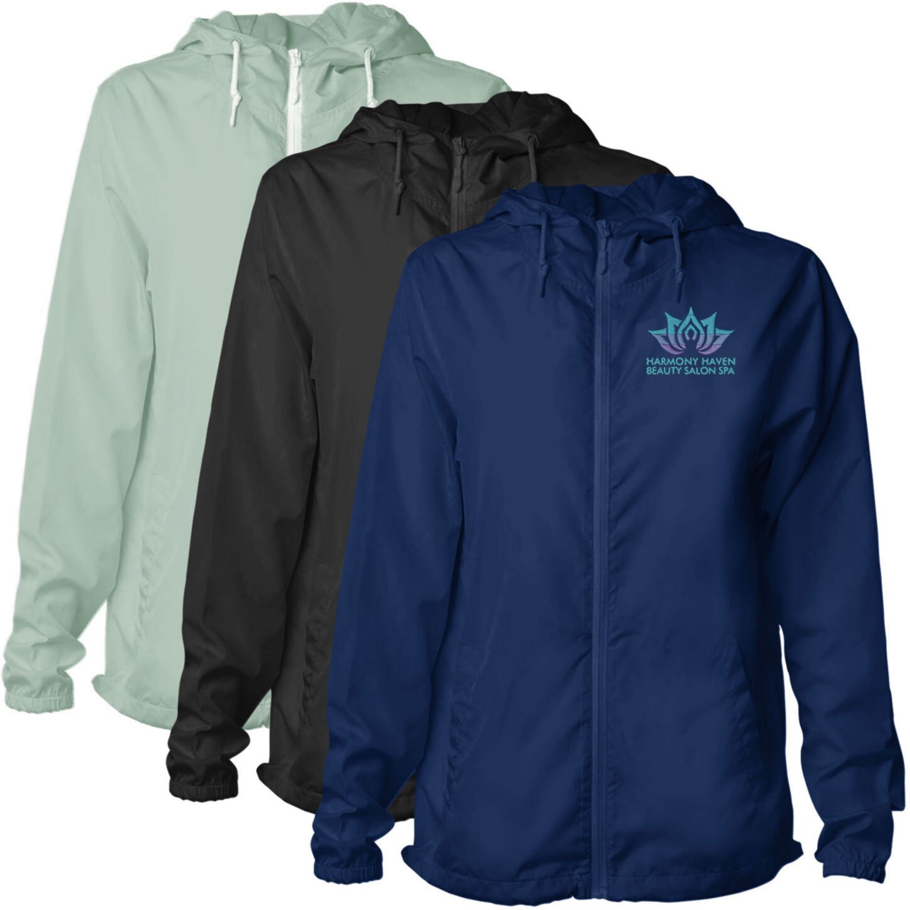 Picture of 12 Pack - Adult Lightweight Windbreaker - Emb