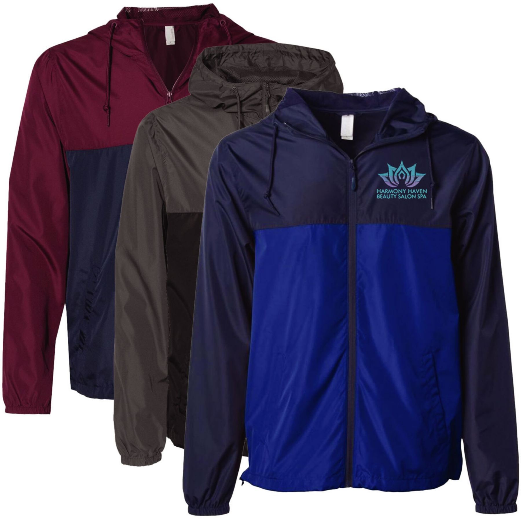 Picture of 12 Pack - Adult Lightweight Windbreaker - Emb