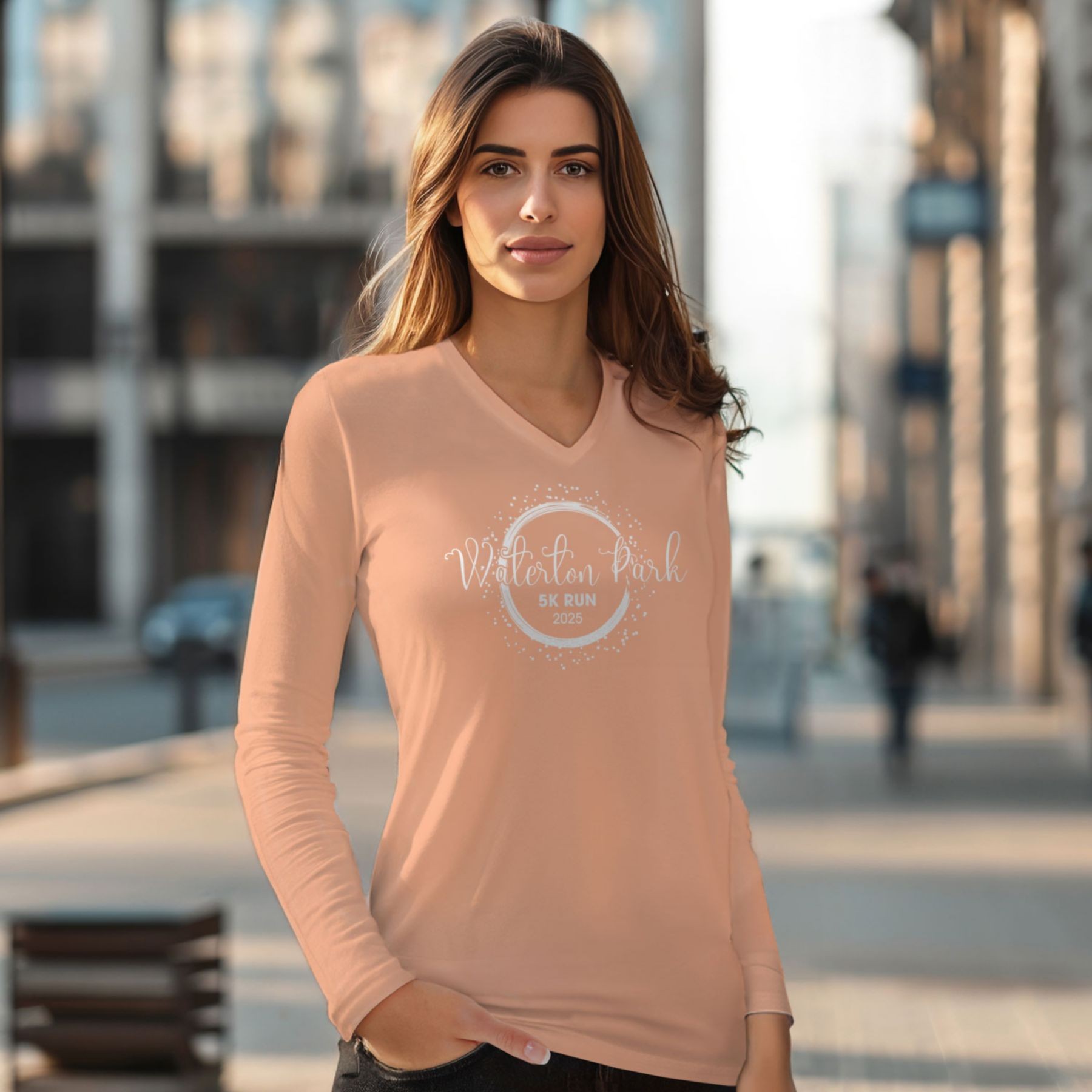 Picture of Womens Performance Vneck Tshirt