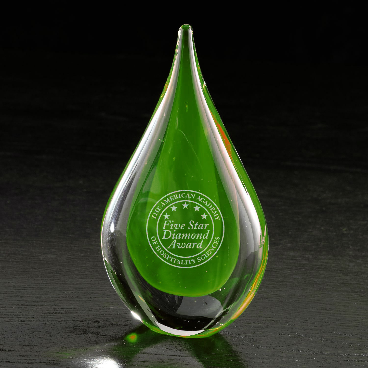 Picture of Fusion Art Glass Award w/ Blue Base