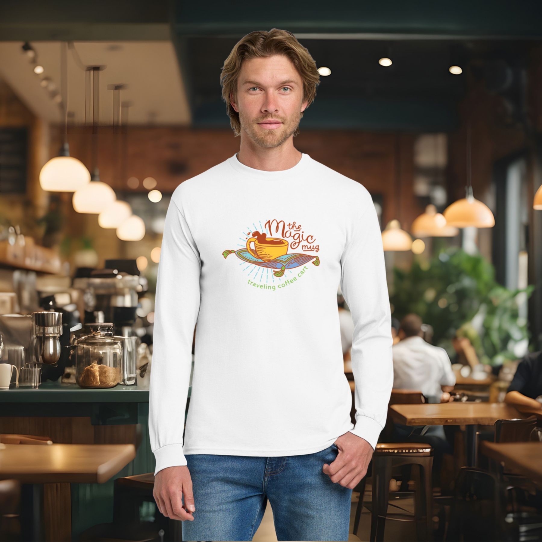Picture of Gildan Cotton Long Sleeve T-Shirt Full Color Dtf