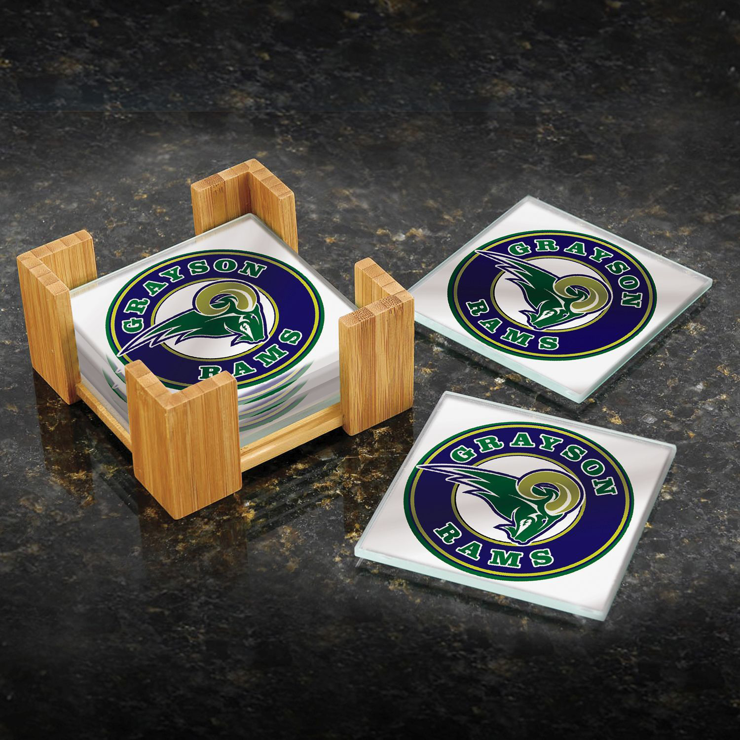 Picture of Bamboo Coaster Set