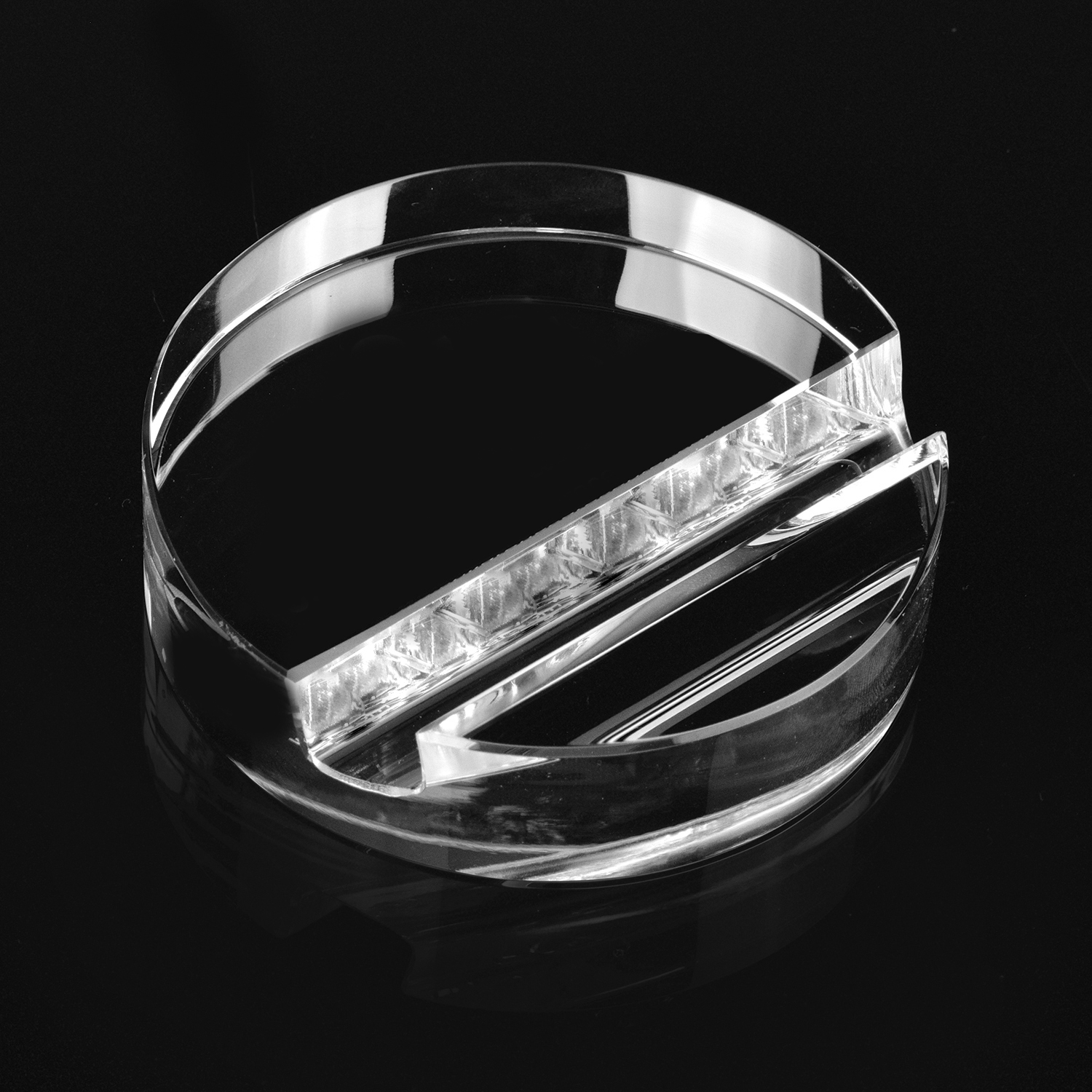 Picture of Round Crystal Phone Stand Paperweight