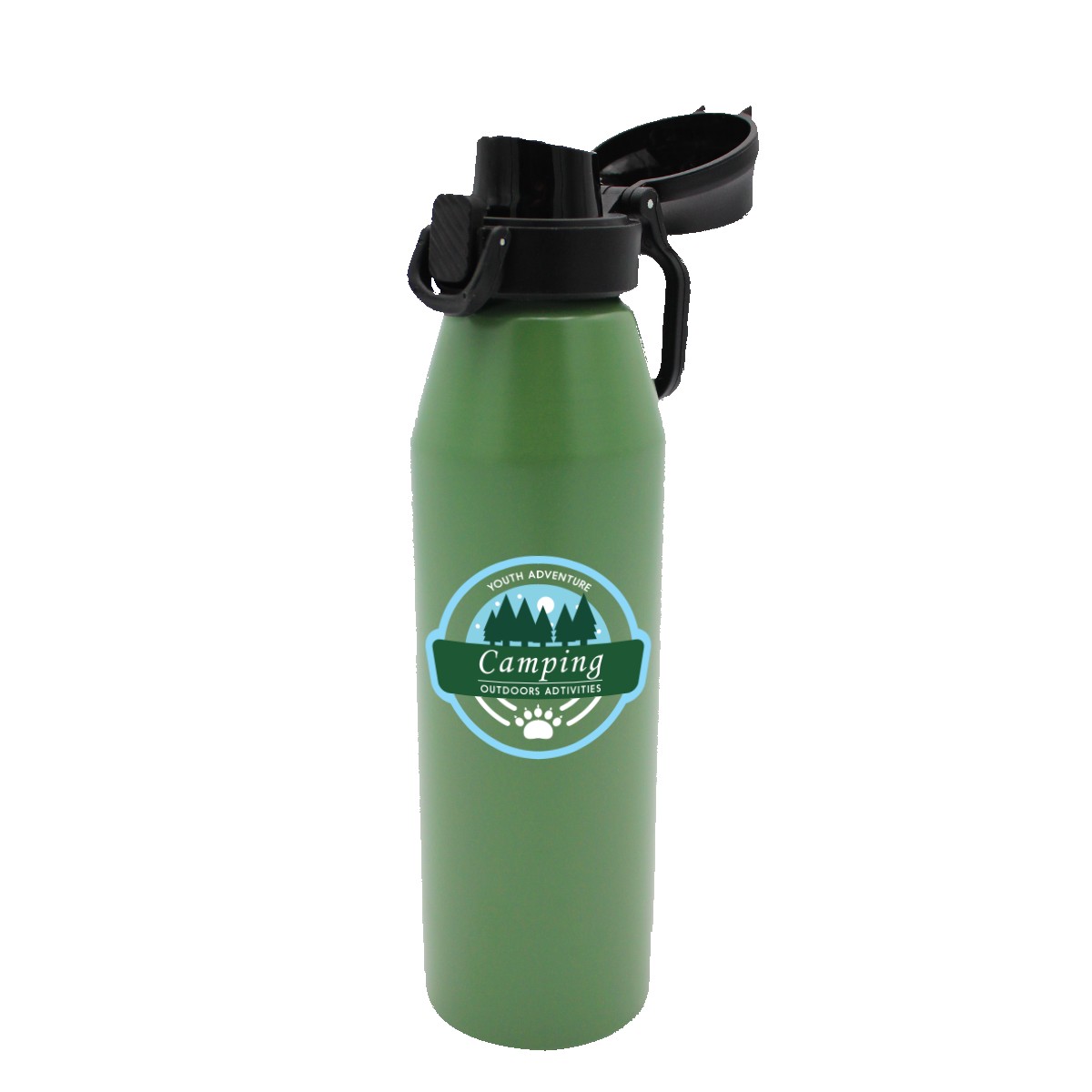 Picture of 25 oz. Recycled Aluminum Bottle with Chug Lid, Full Color Digital