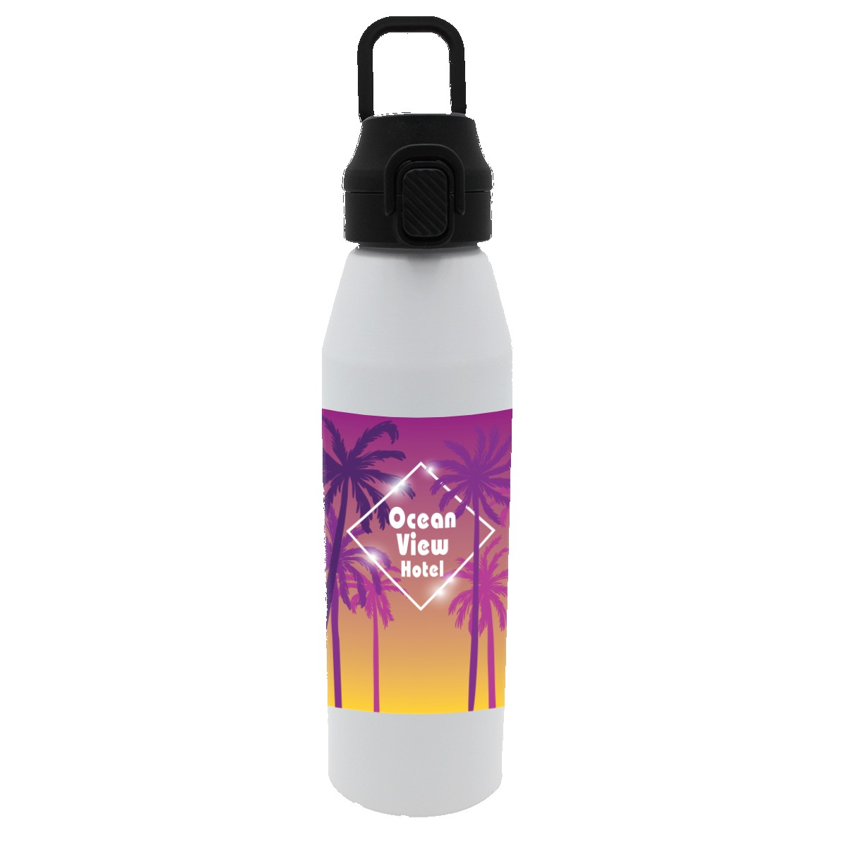 Picture of 25 oz. Recycled Aluminum Bottle with Chug Lid, Full Color Digital