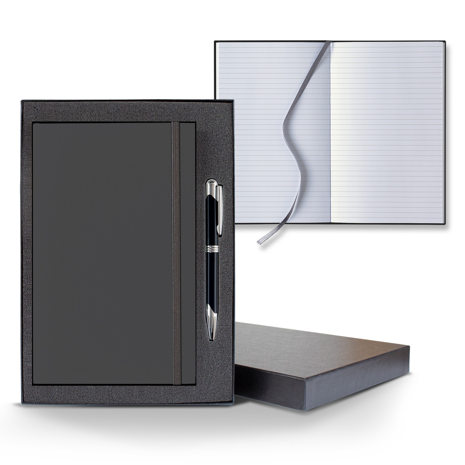 Picture of Castelli Matra Banded Medio Lined White Page Journal Gift Set