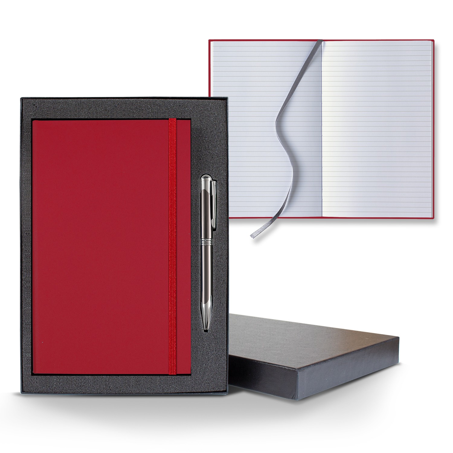 Picture of Castelli Matra Banded Medio Lined White Page Journal Gift Set
