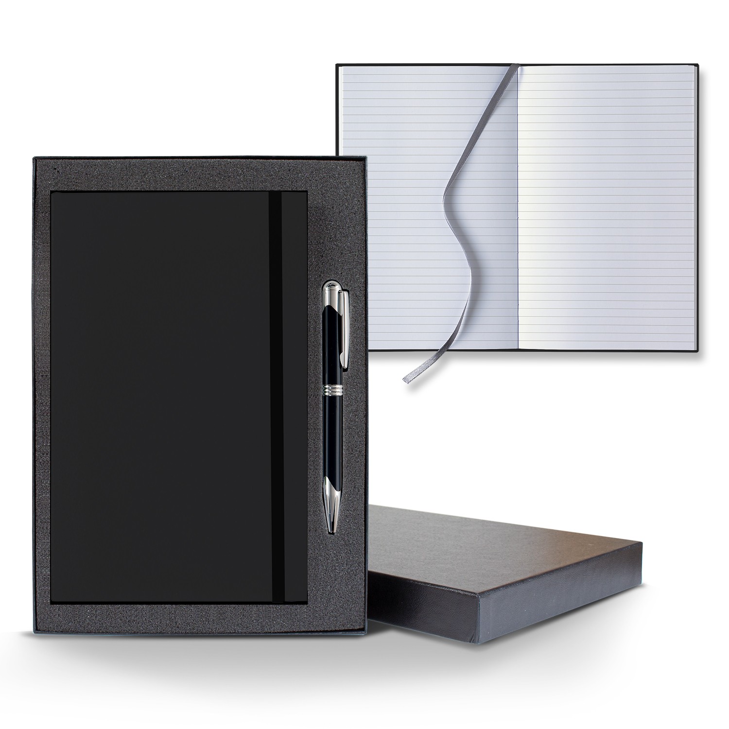 Picture of Castelli Matra Banded Medio Lined White Page Journal Gift Set