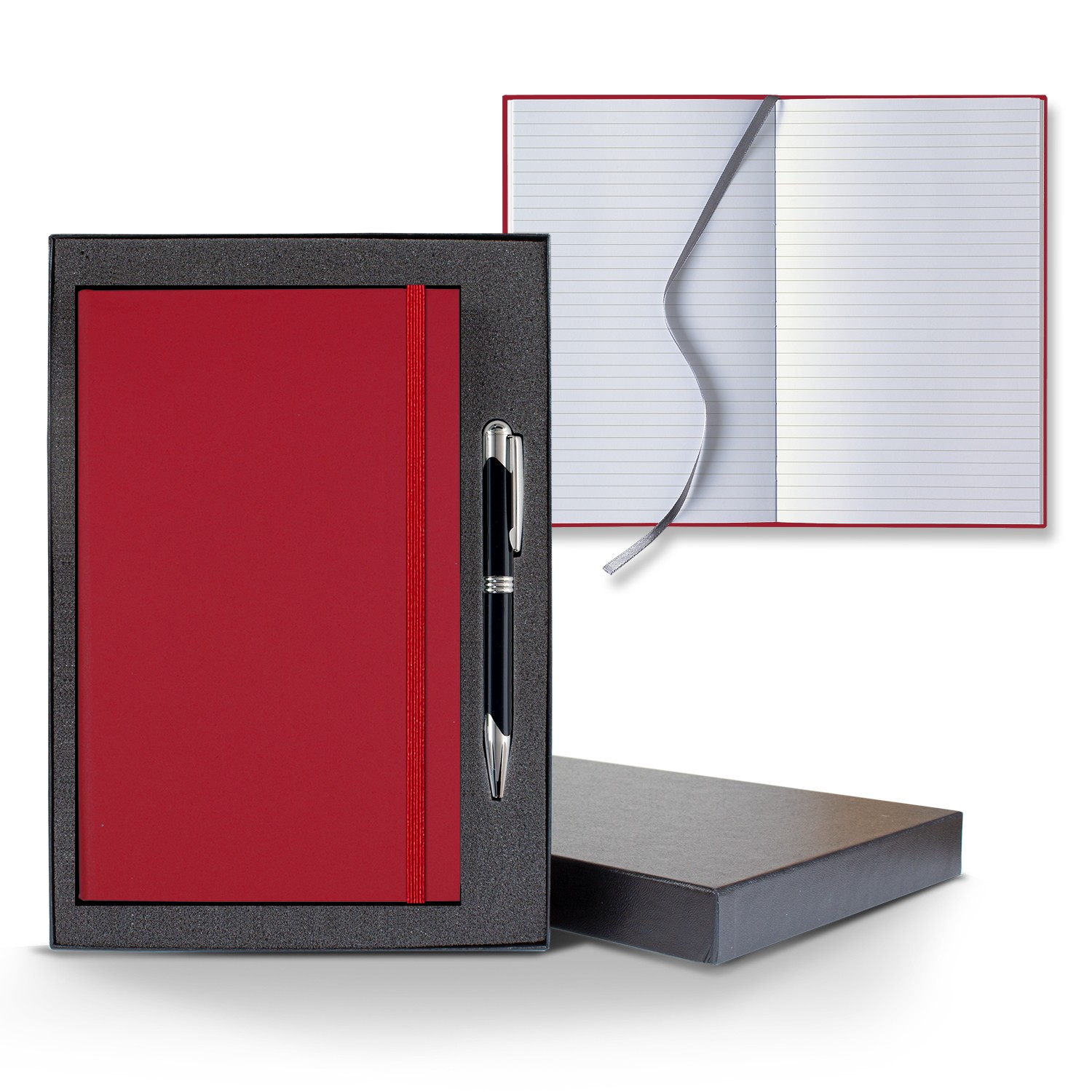 Picture of Castelli Matra Banded Medio Lined White Page Journal Gift Set