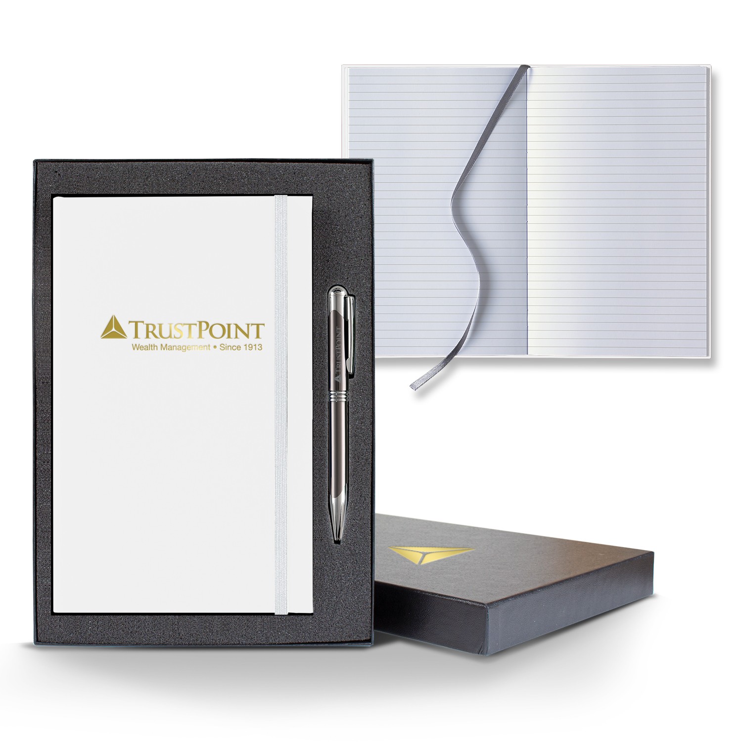 Picture of Castelli Matra Banded Medio Lined White Page Journal Gift Set