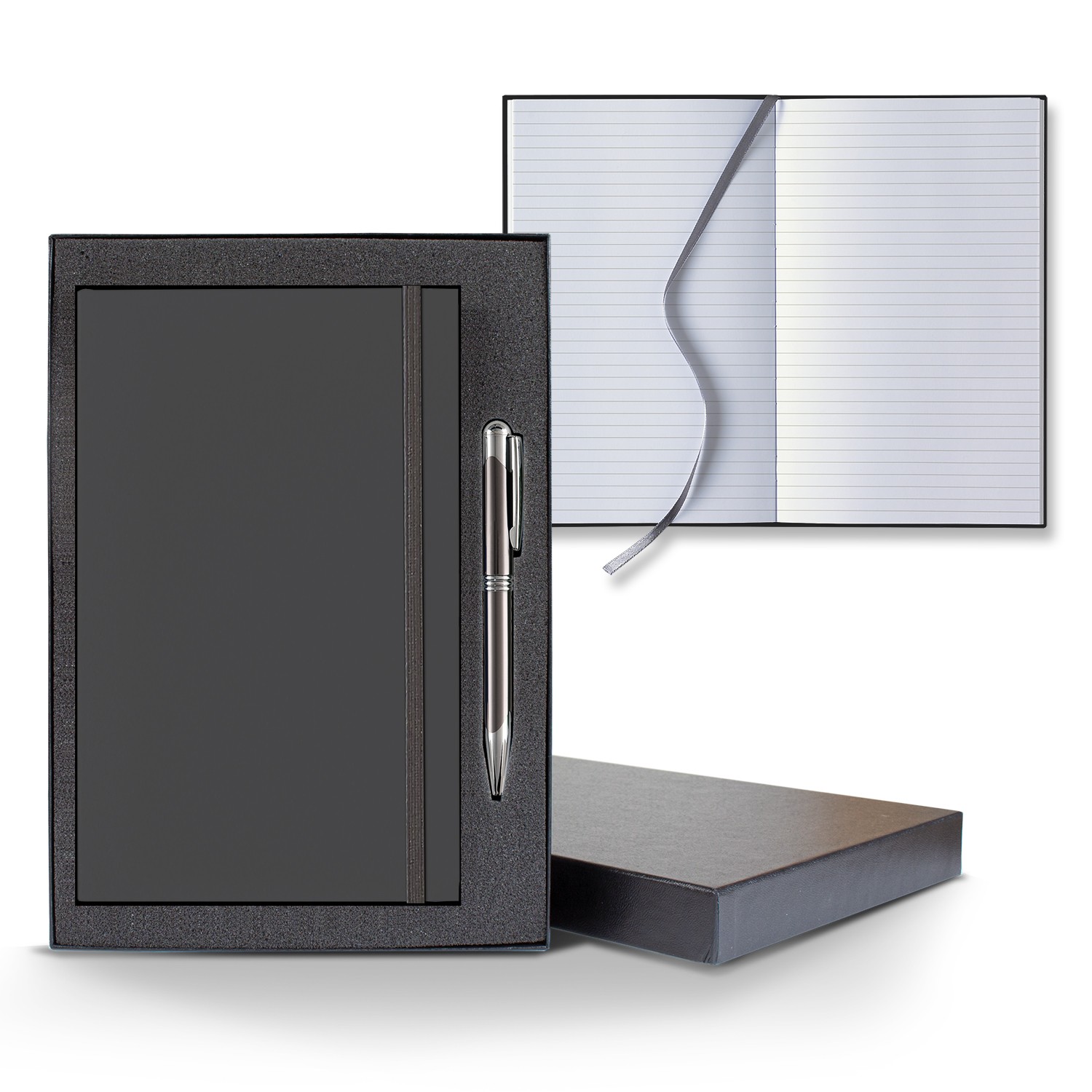 Picture of Castelli Matra Banded Medio Lined White Page Journal Gift Set