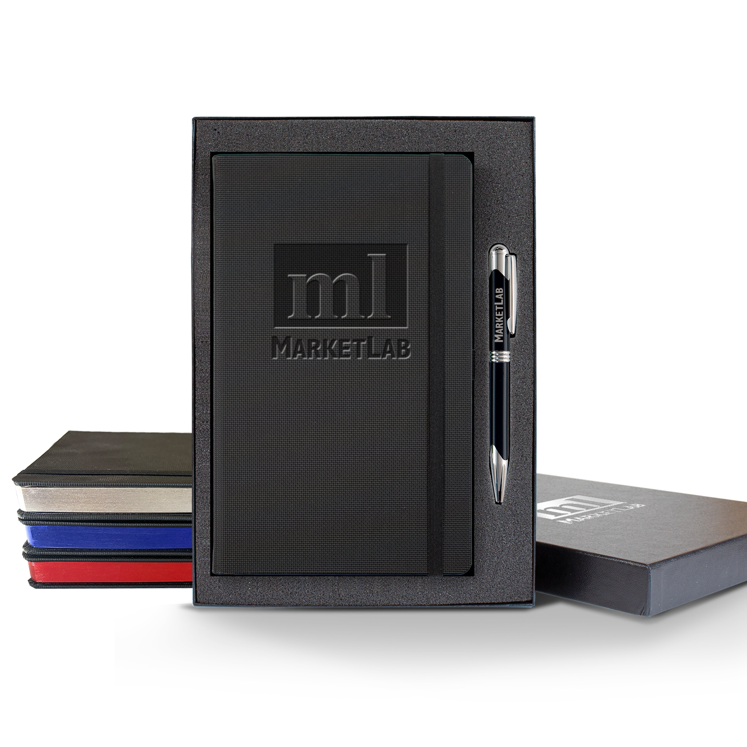 Picture of Castelli All Metal Medio Lined Ivory Page Journal Gift Set