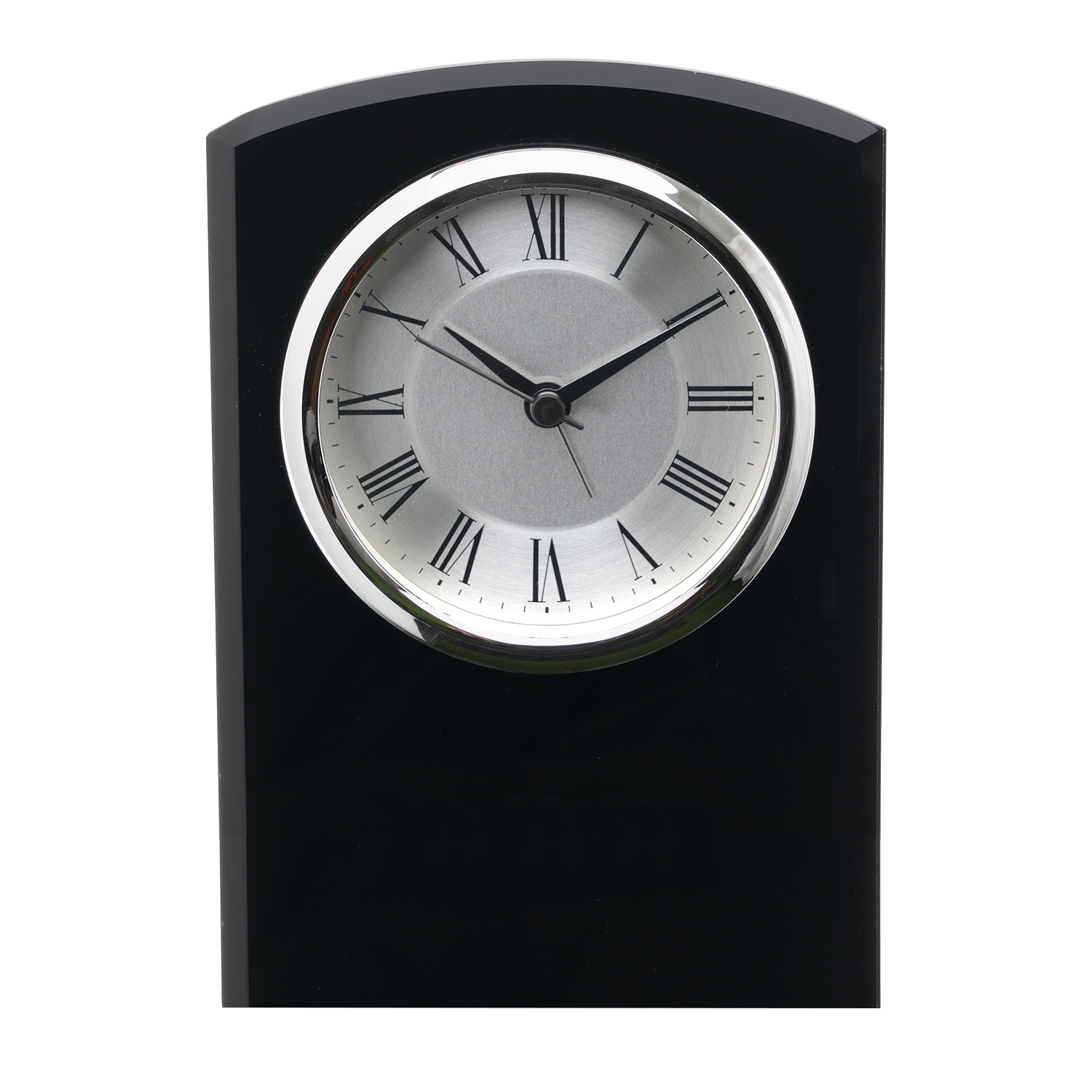 Picture of Self-Standing Black Glass Desk Clock