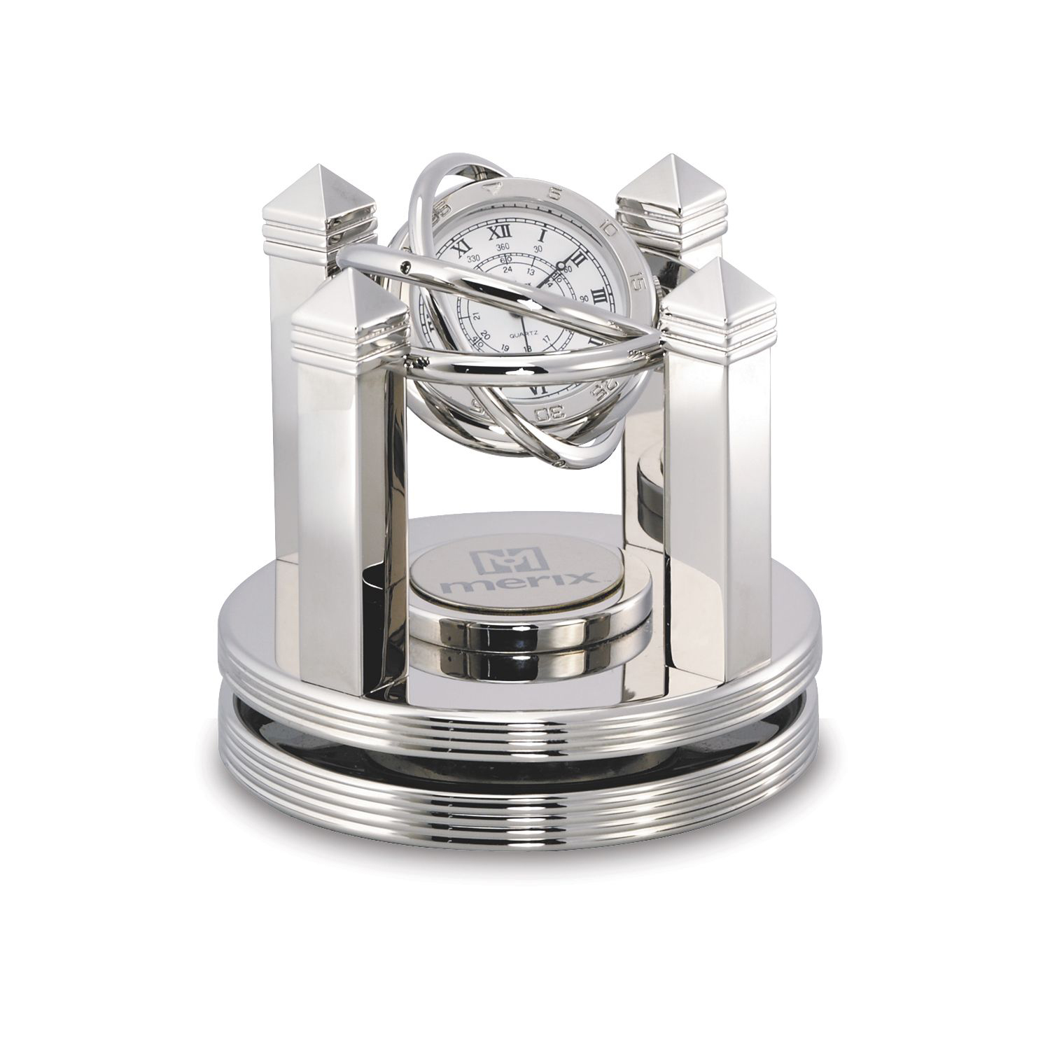 Picture of Celestial Silver Gimbal Clock