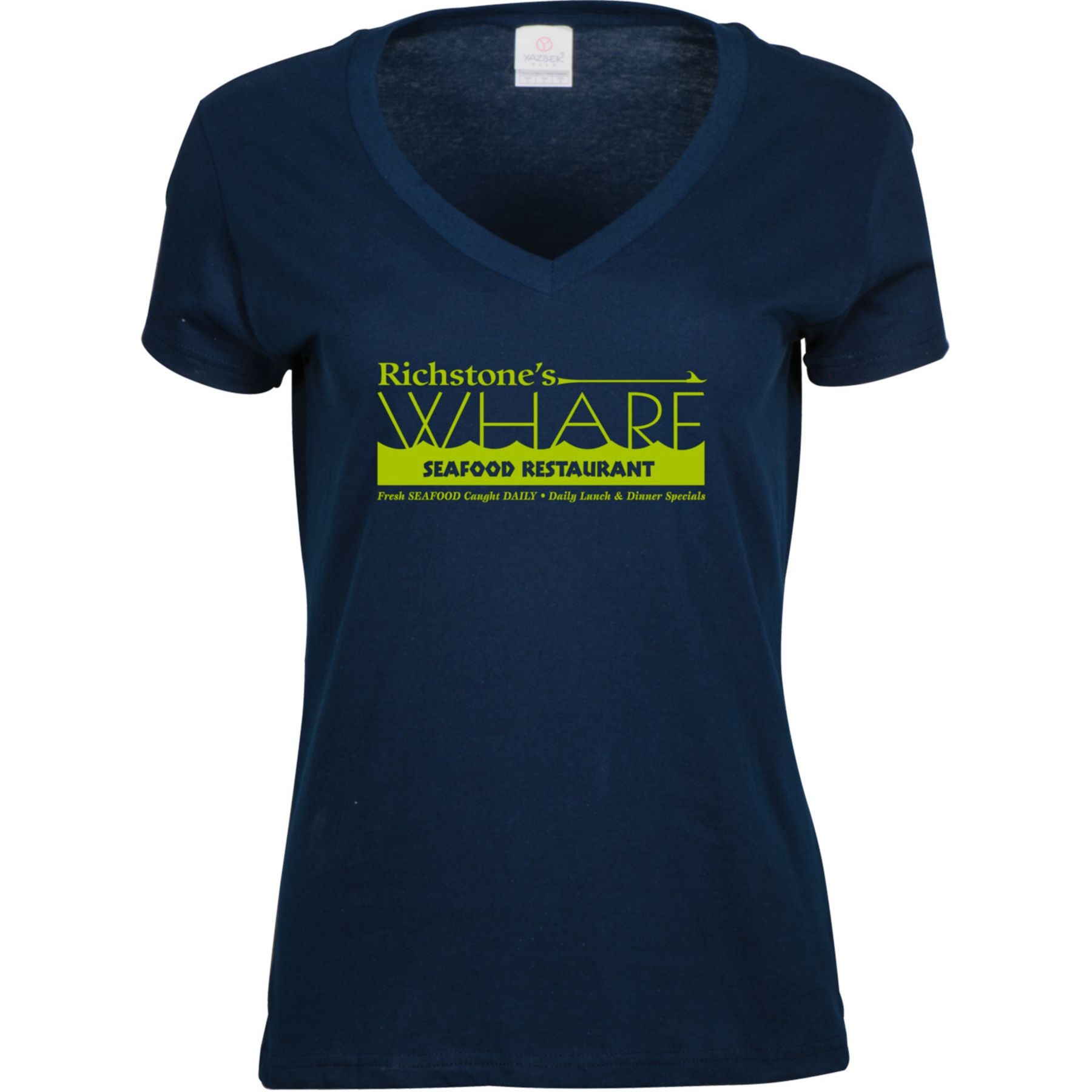 Picture of Ladies Cotton V-Neck T-Shirt