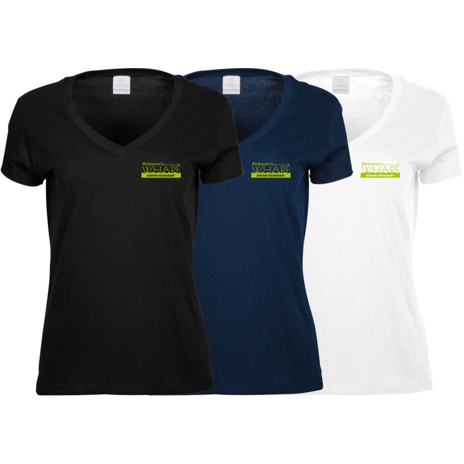 Picture of Ladies Cotton V-Neck T-Shirt