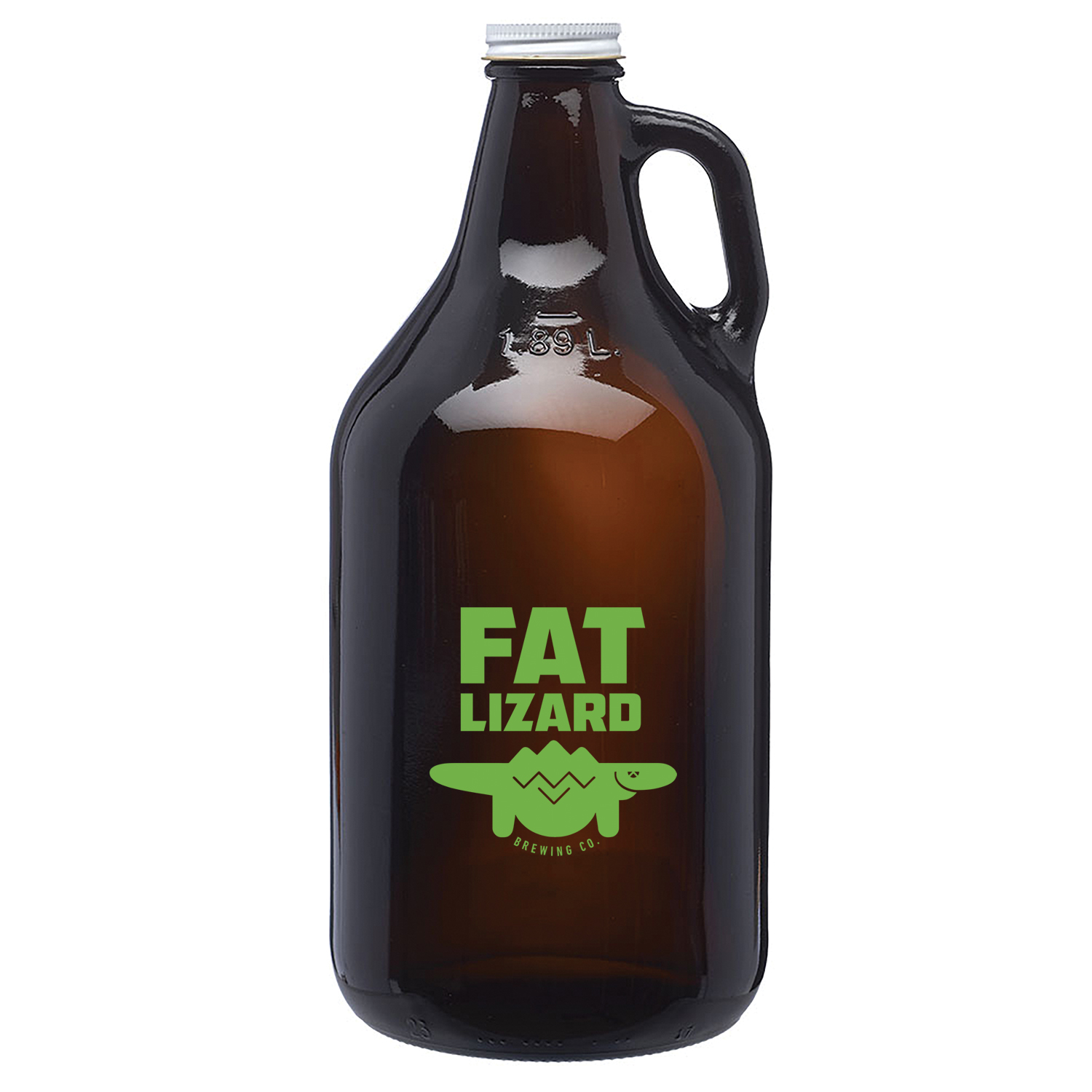 Picture of 64 oz. Amber Glass Beer Growlers