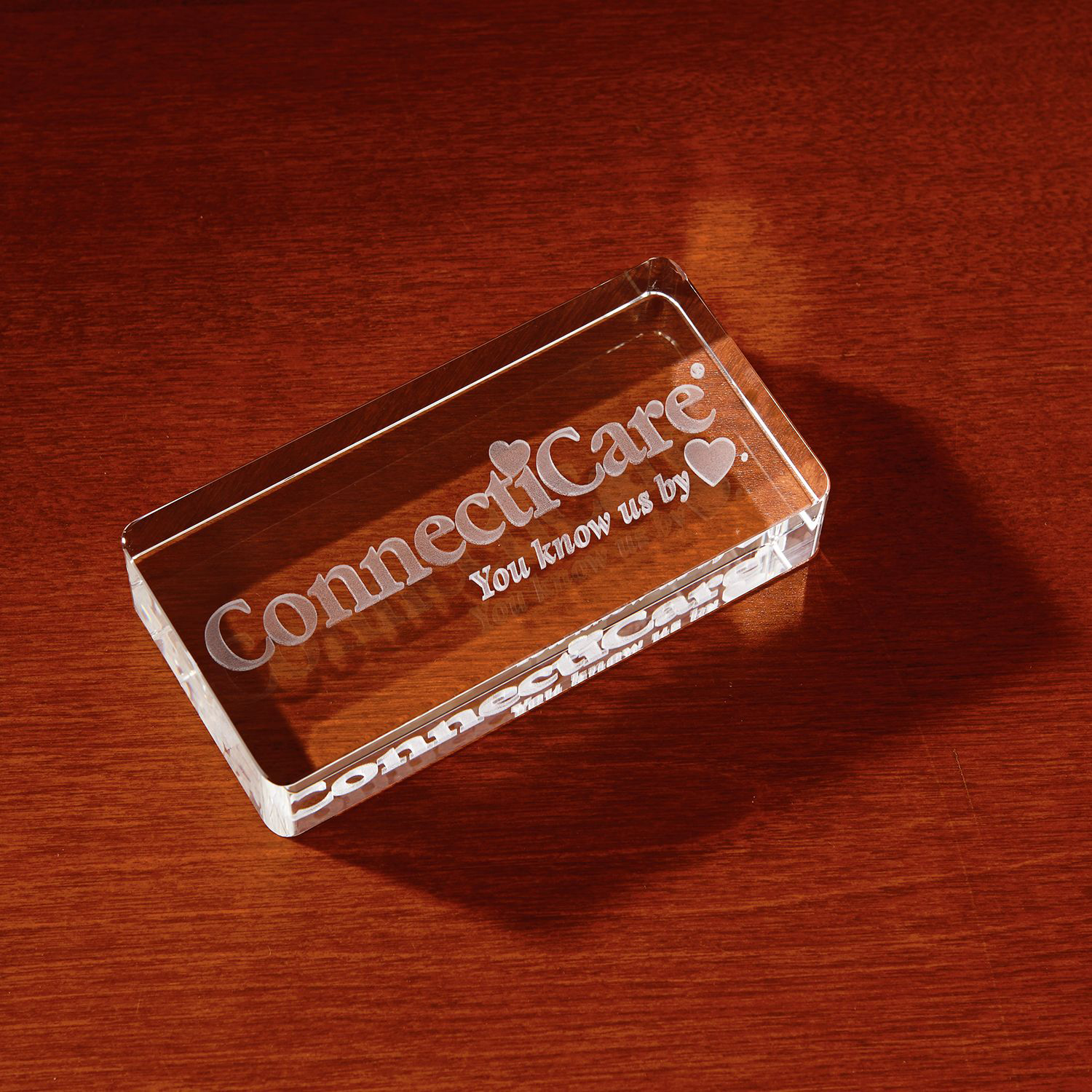 Picture of 3D Crystal Rectangle Paperweight