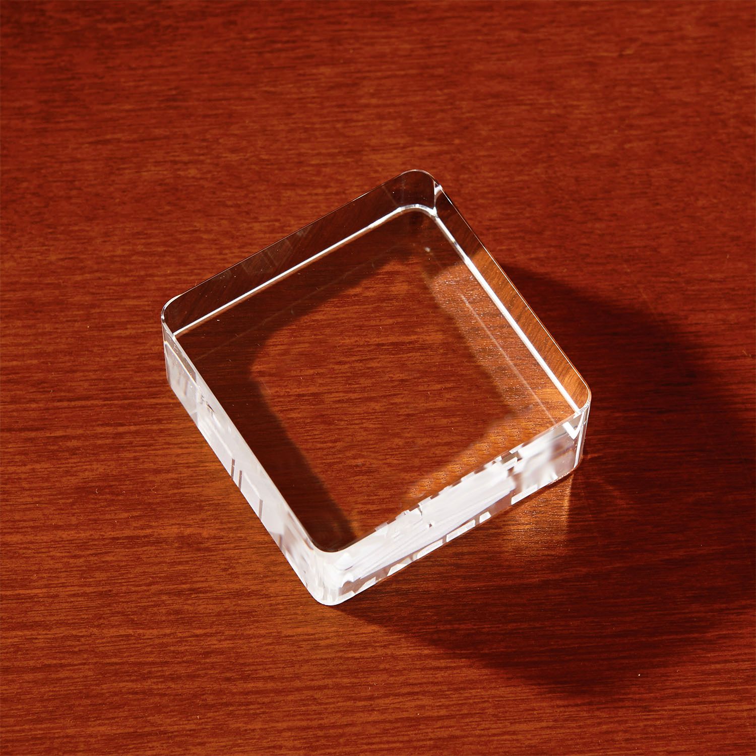 Picture of 3D Crystal Square Paperweight - Large