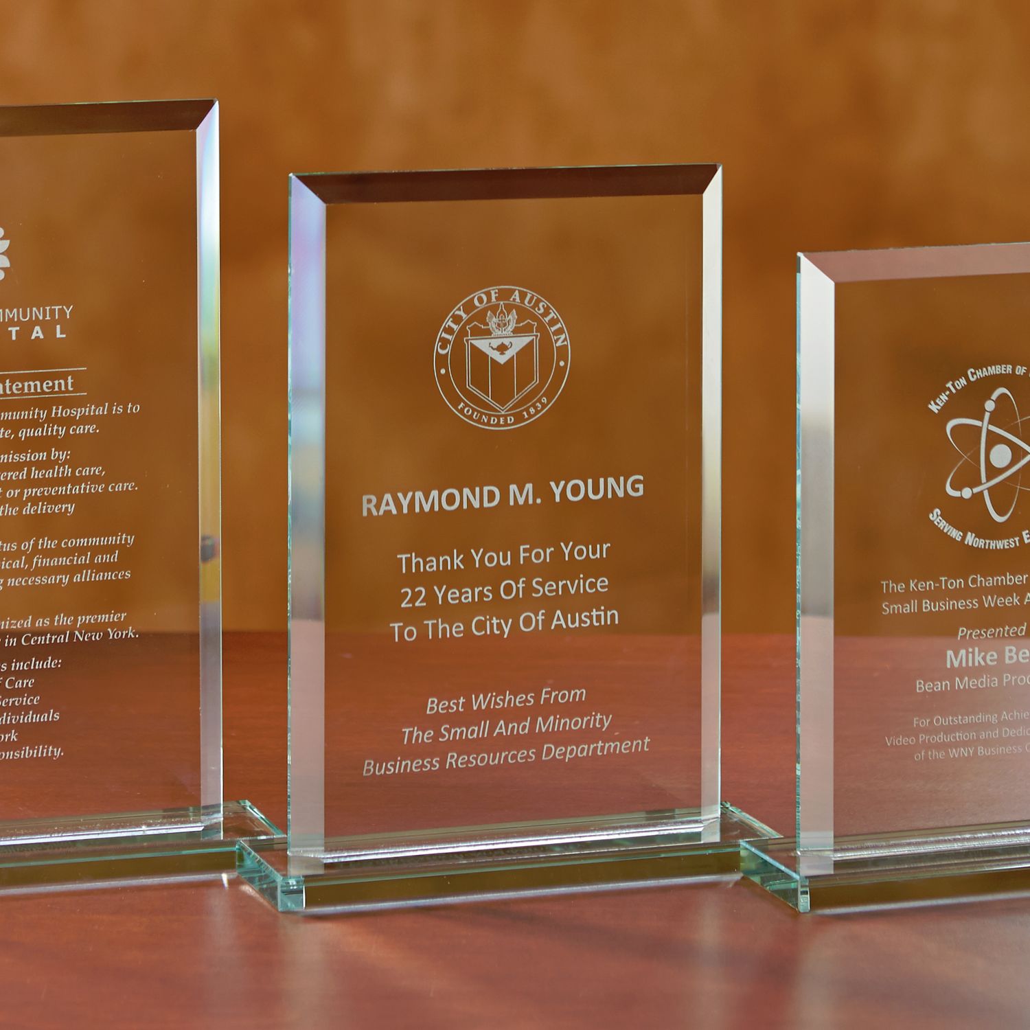 Picture of Beveled Rectangle - Medium Award