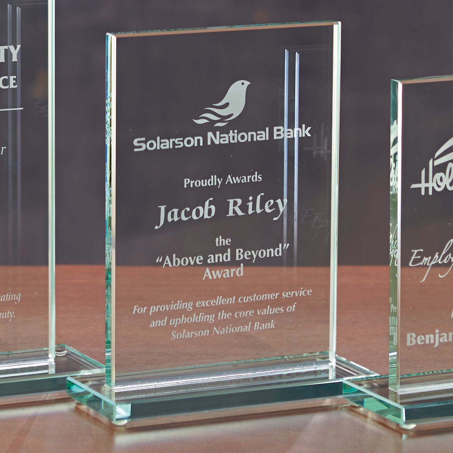 Picture of Glass Rectangle - Medium Award