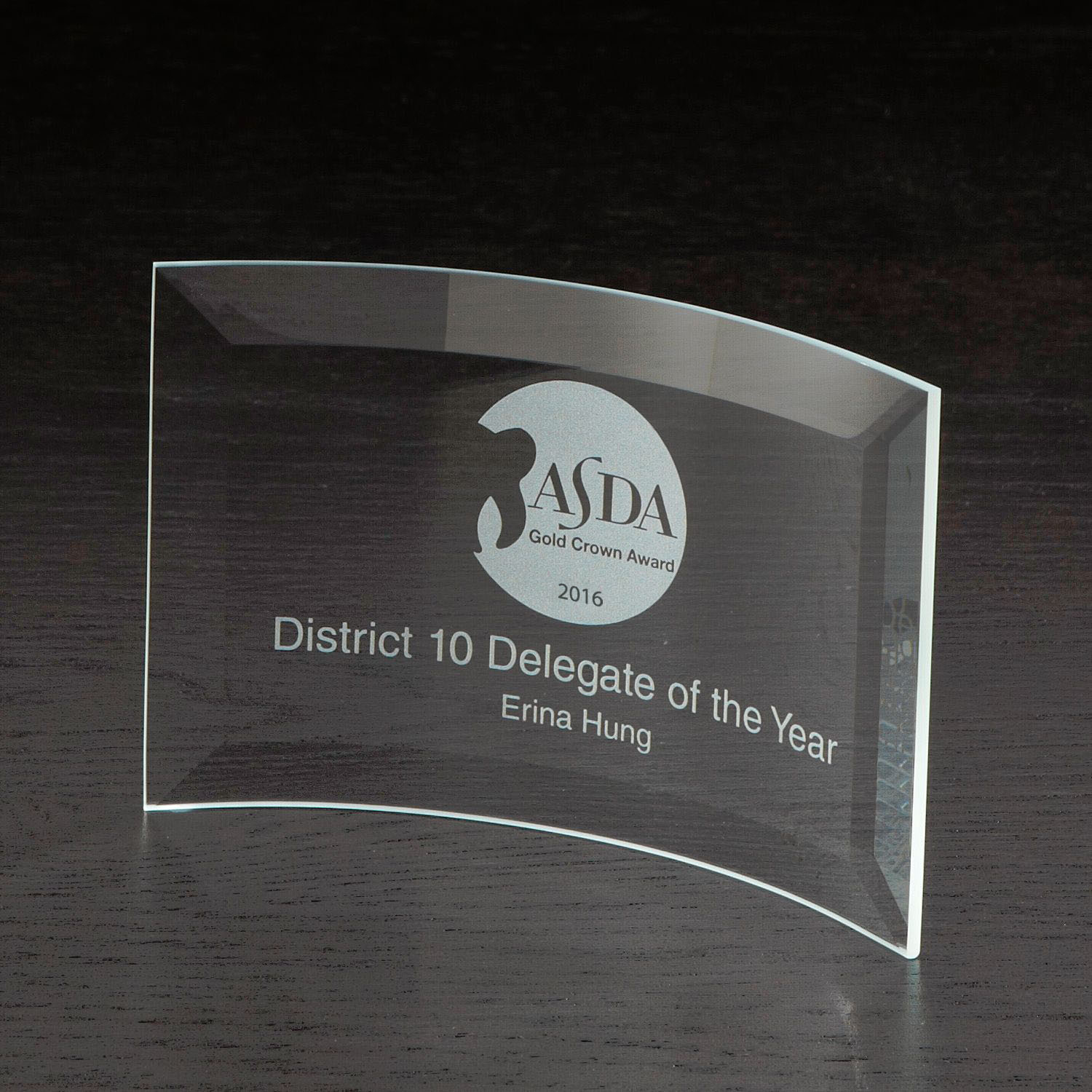 Picture of Crescent Small Glass Award