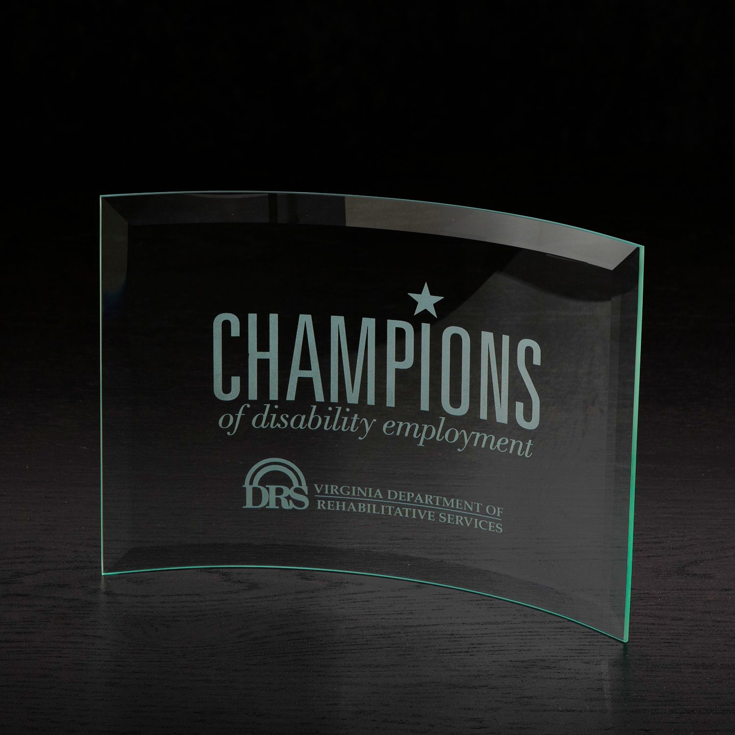 Picture of Chronicle Large Jade Glass Award