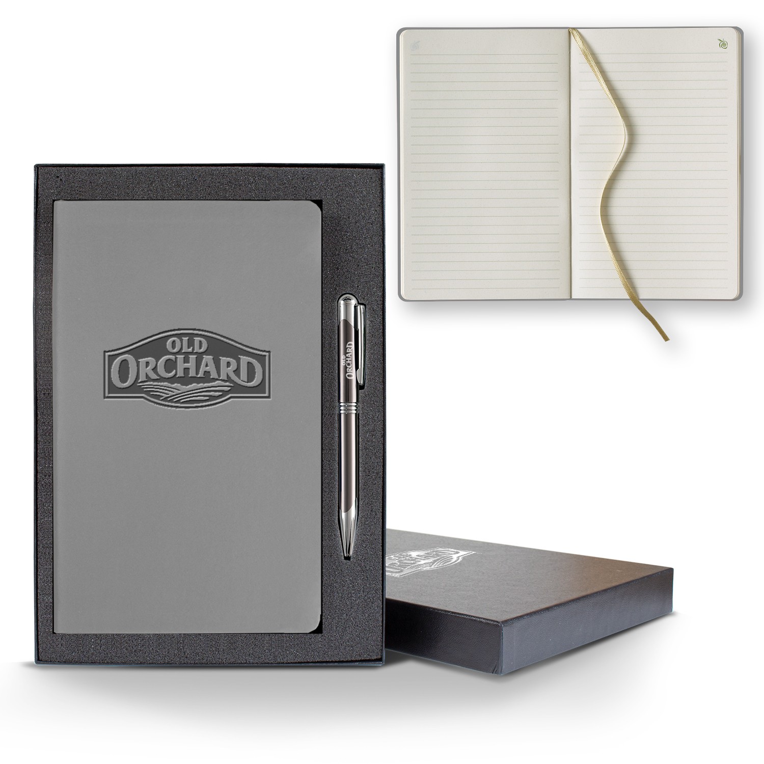 Picture of ApPeel Slim Medio Lined Apple Page Journal Gift Set