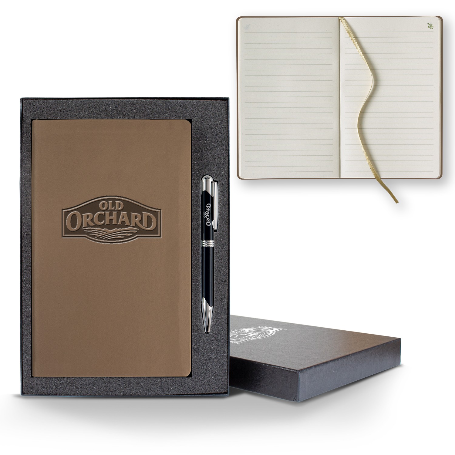 Picture of ApPeel Slim Medio Lined Apple Page Journal Gift Set