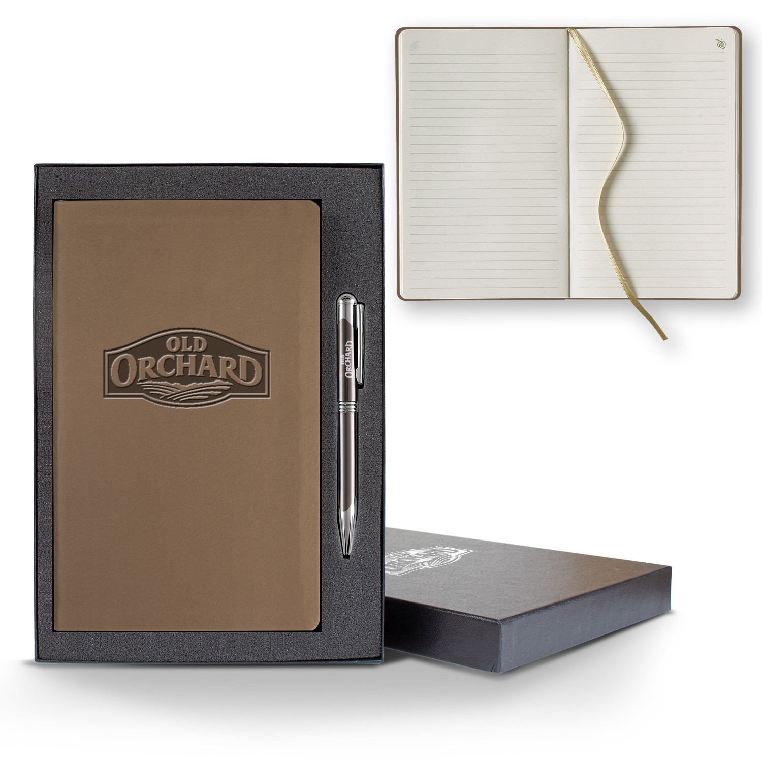 Picture of ApPeel Slim Medio Lined Apple Page Journal Gift Set