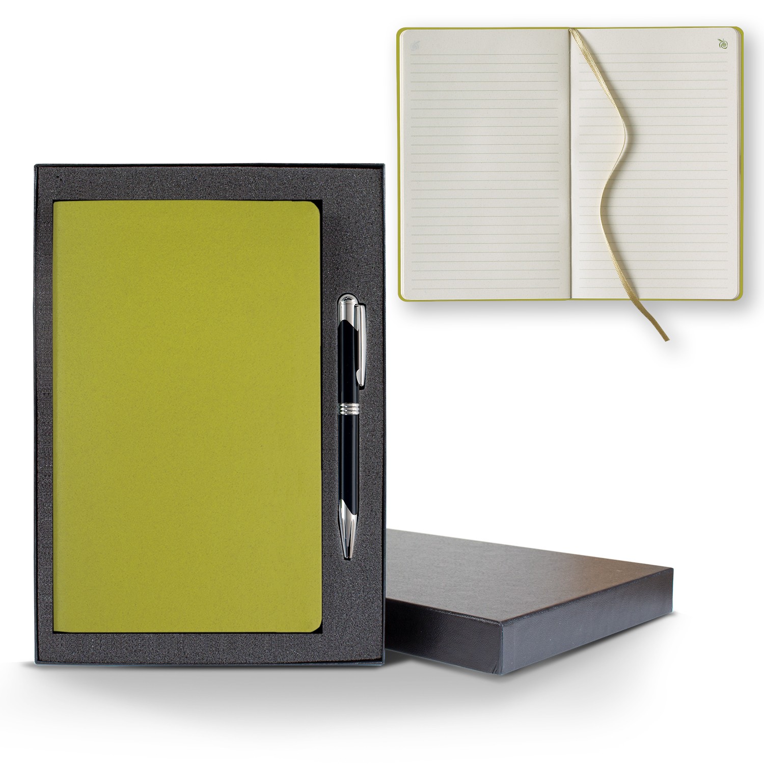 Picture of ApPeel Slim Medio Lined Apple Page Journal Gift Set