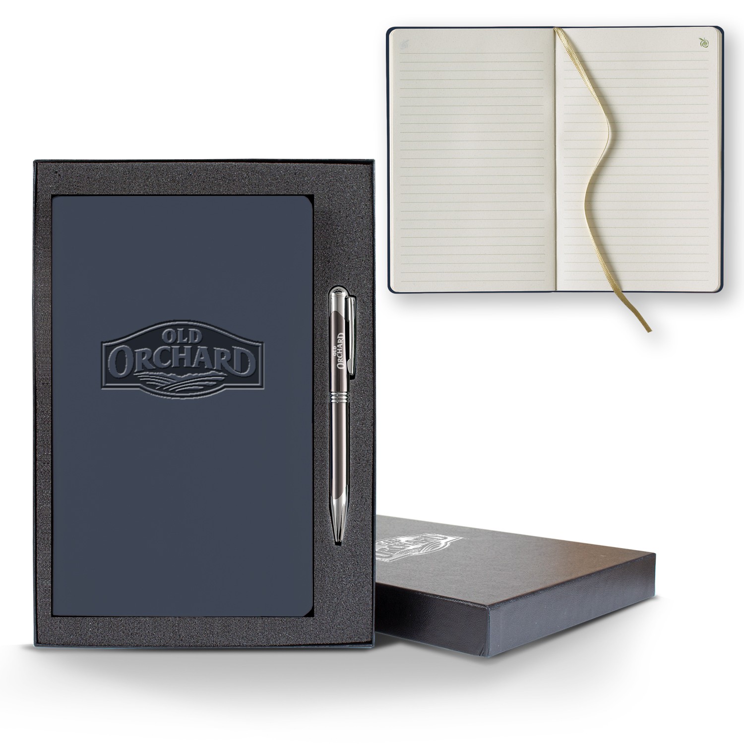 Picture of ApPeel Slim Medio Lined Apple Page Journal Gift Set