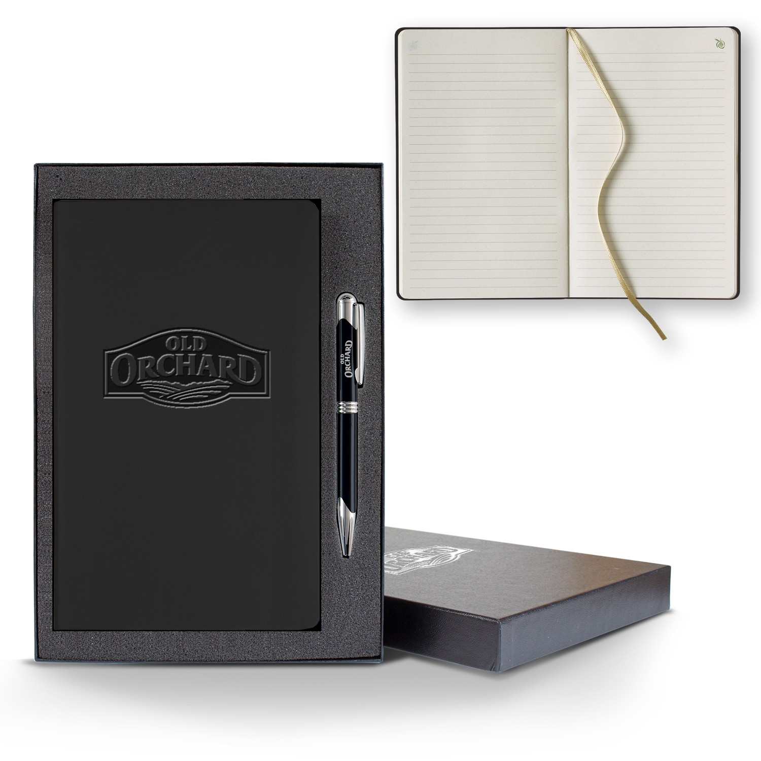 Picture of ApPeel Slim Medio Lined Apple Page Journal Gift Set