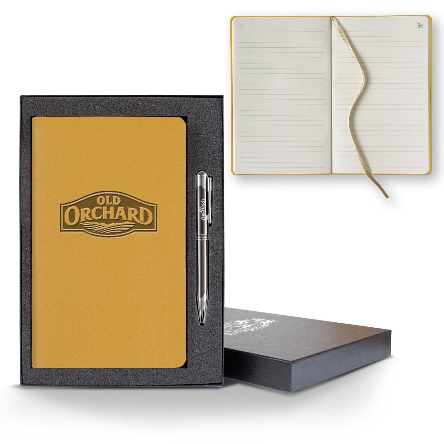 Picture of ApPeel Slim Medio Lined Apple Page Journal Gift Set