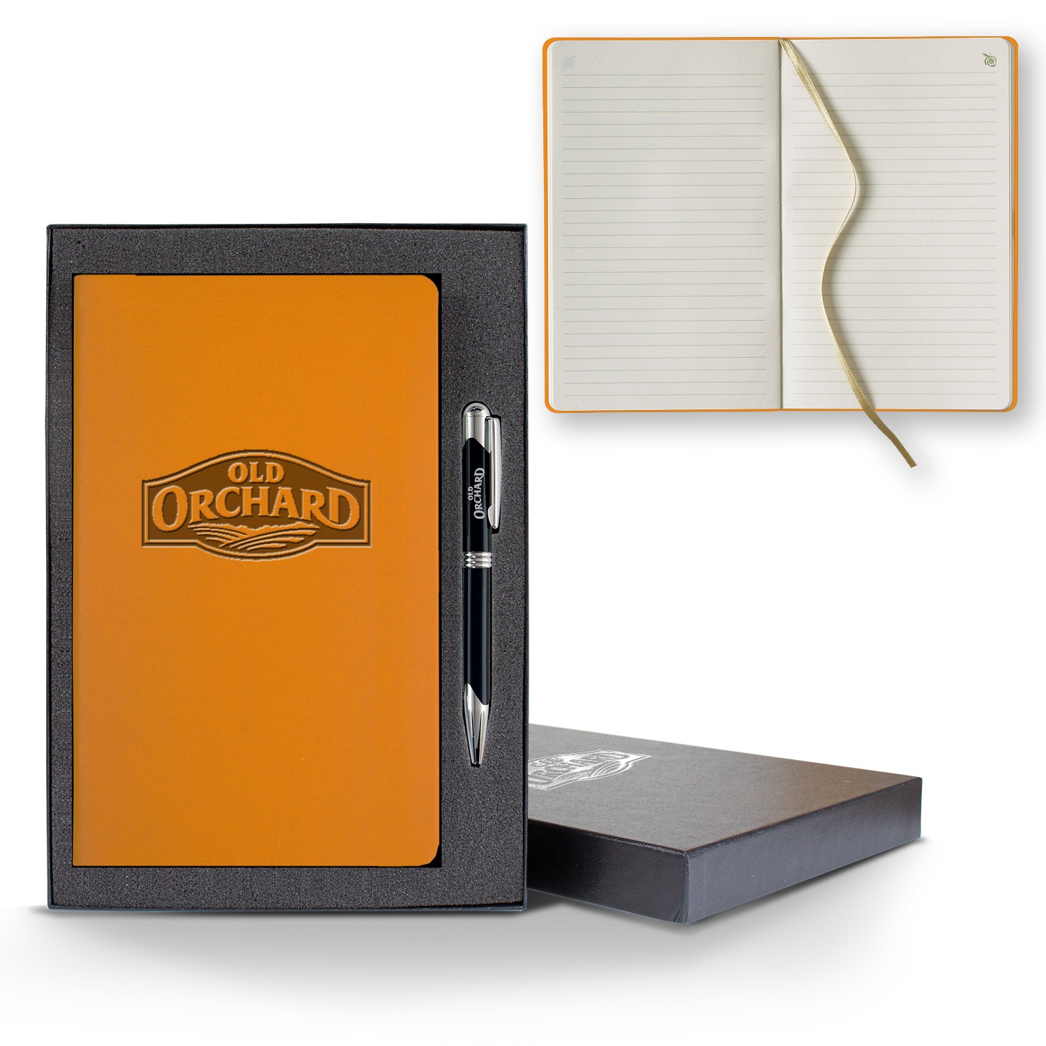 Picture of ApPeel Slim Medio Lined Apple Page Journal Gift Set