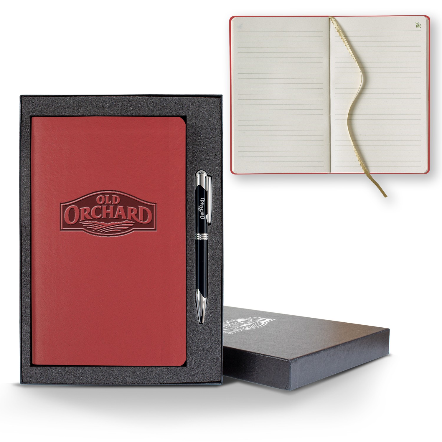 Picture of ApPeel Slim Medio Lined Apple Page Journal Gift Set