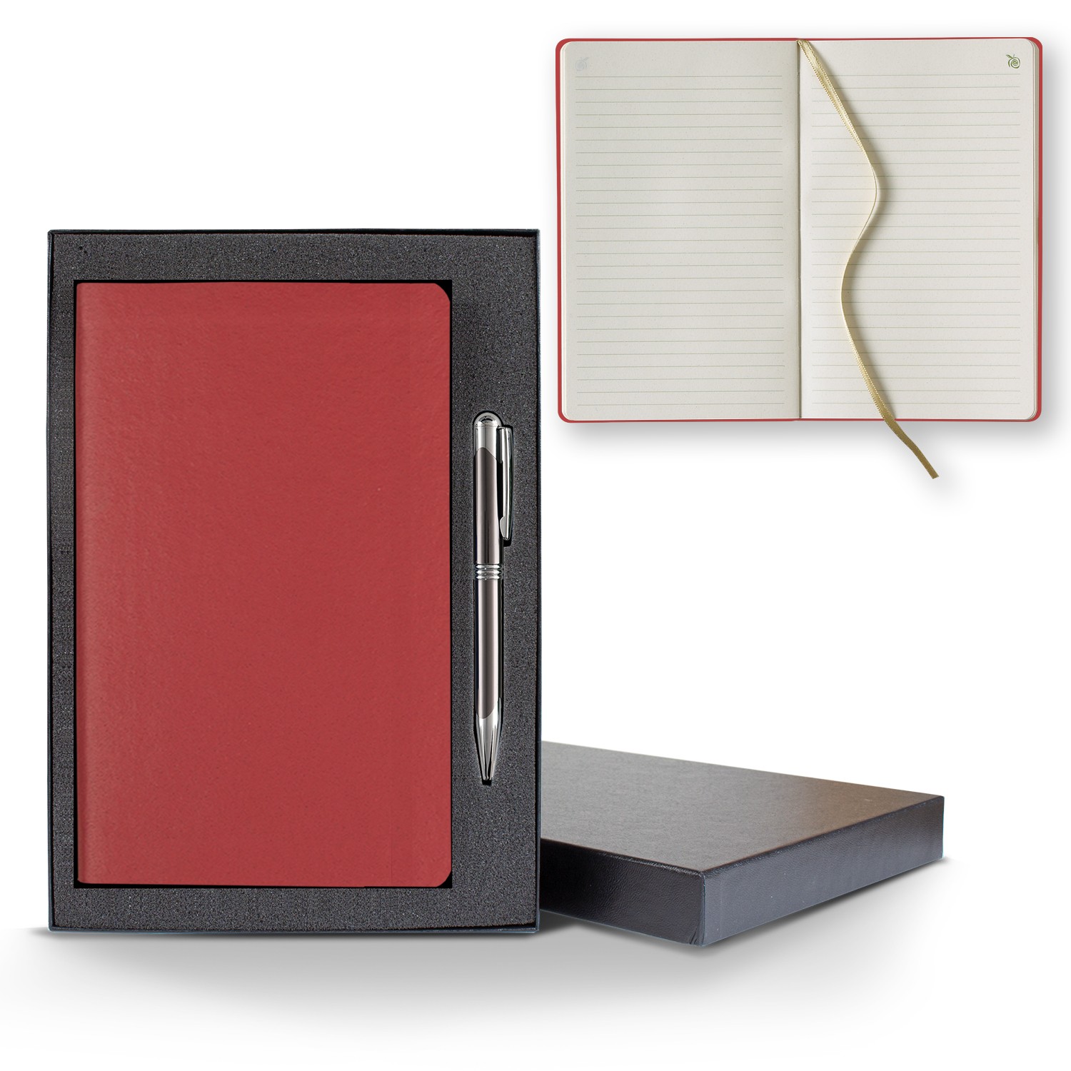 Picture of ApPeel Slim Medio Lined Apple Page Journal Gift Set