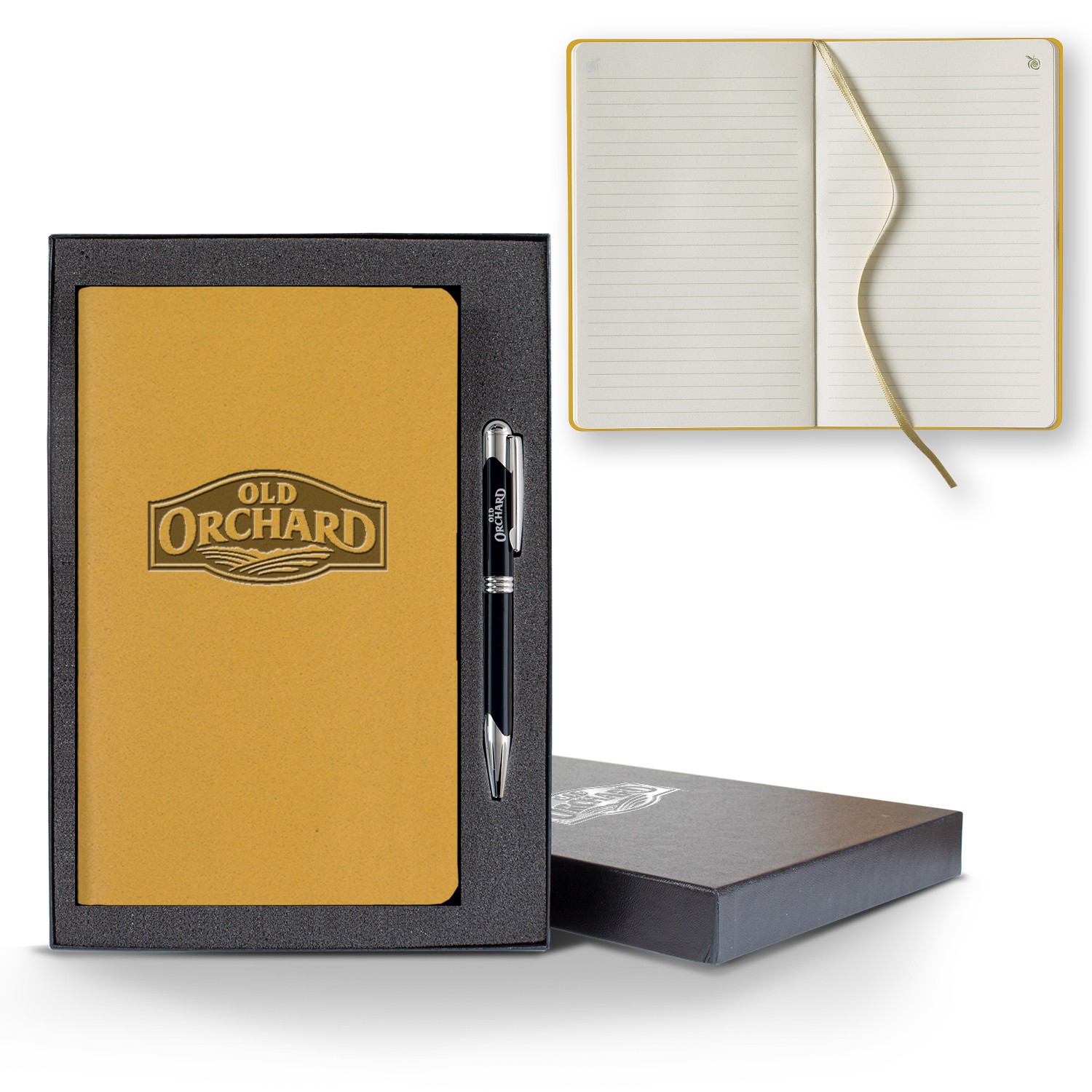 Picture of ApPeel Slim Medio Lined Apple Page Journal Gift Set