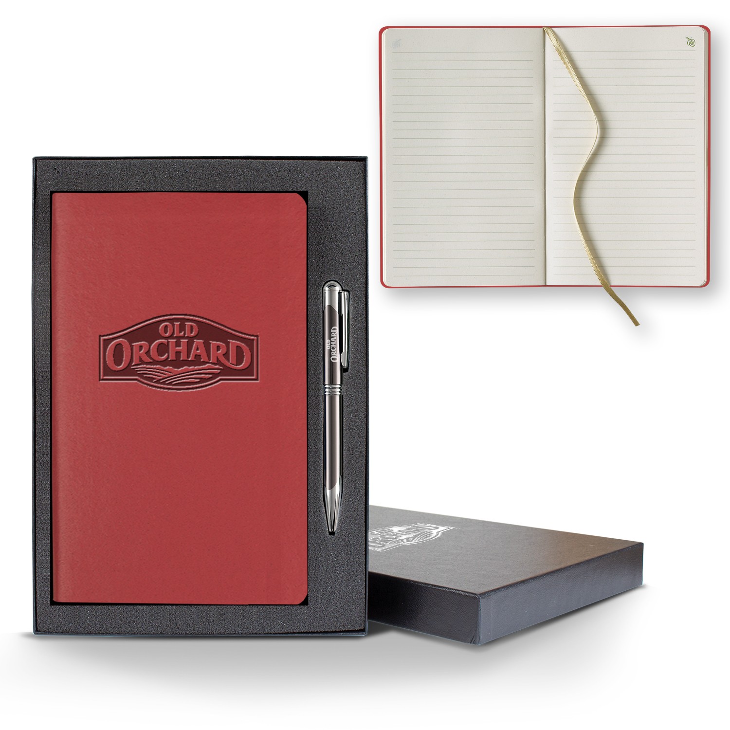 Picture of ApPeel Slim Medio Lined Apple Page Journal Gift Set