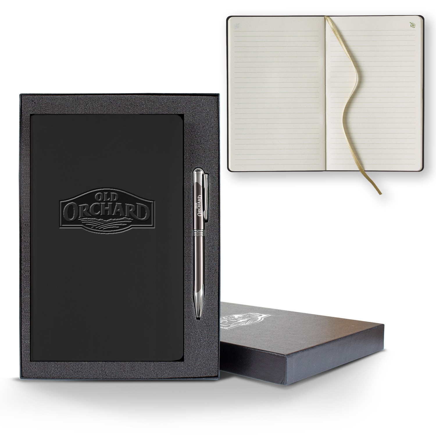 Picture of ApPeel Slim Medio Lined Apple Page Journal Gift Set