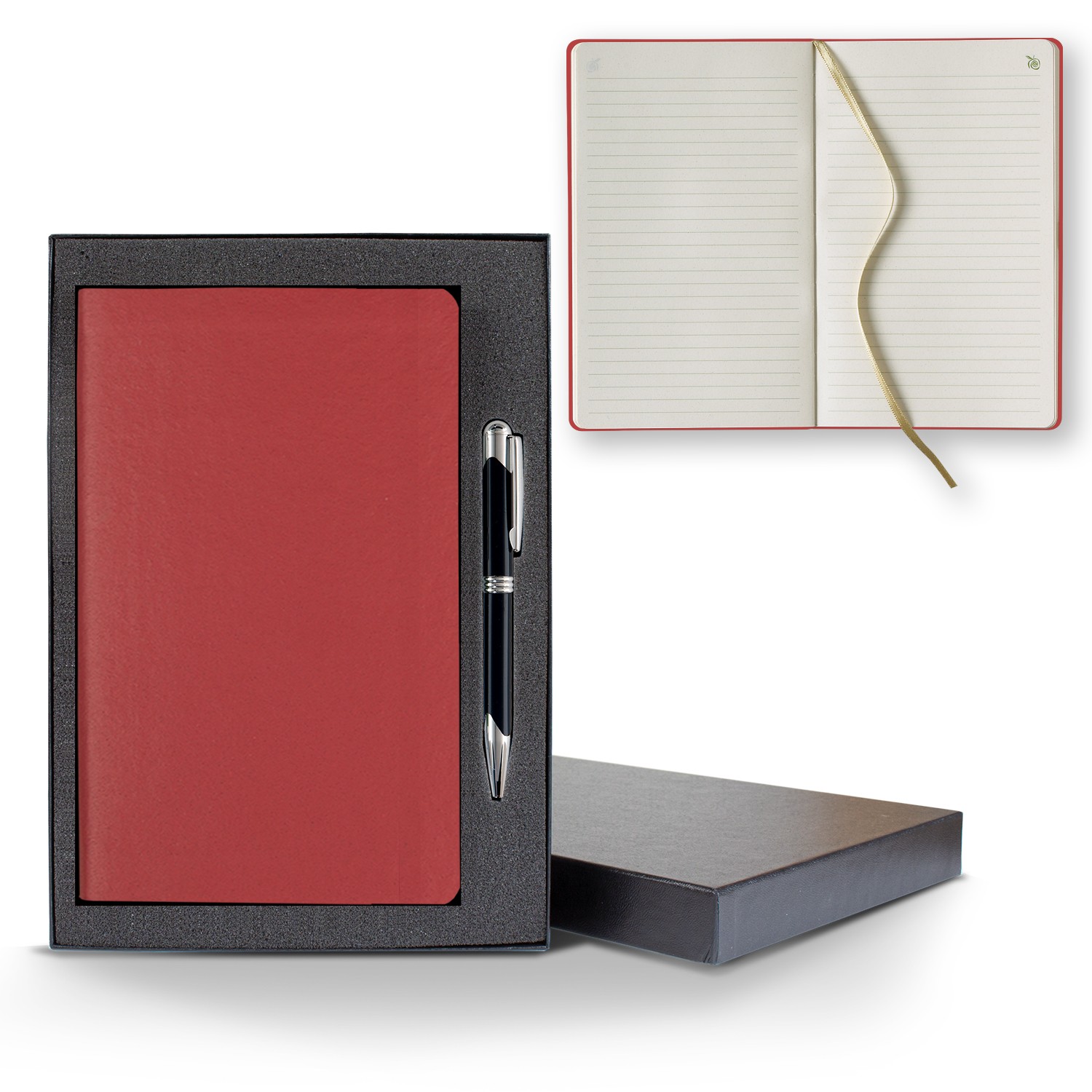 Picture of ApPeel Slim Medio Lined Apple Page Journal Gift Set