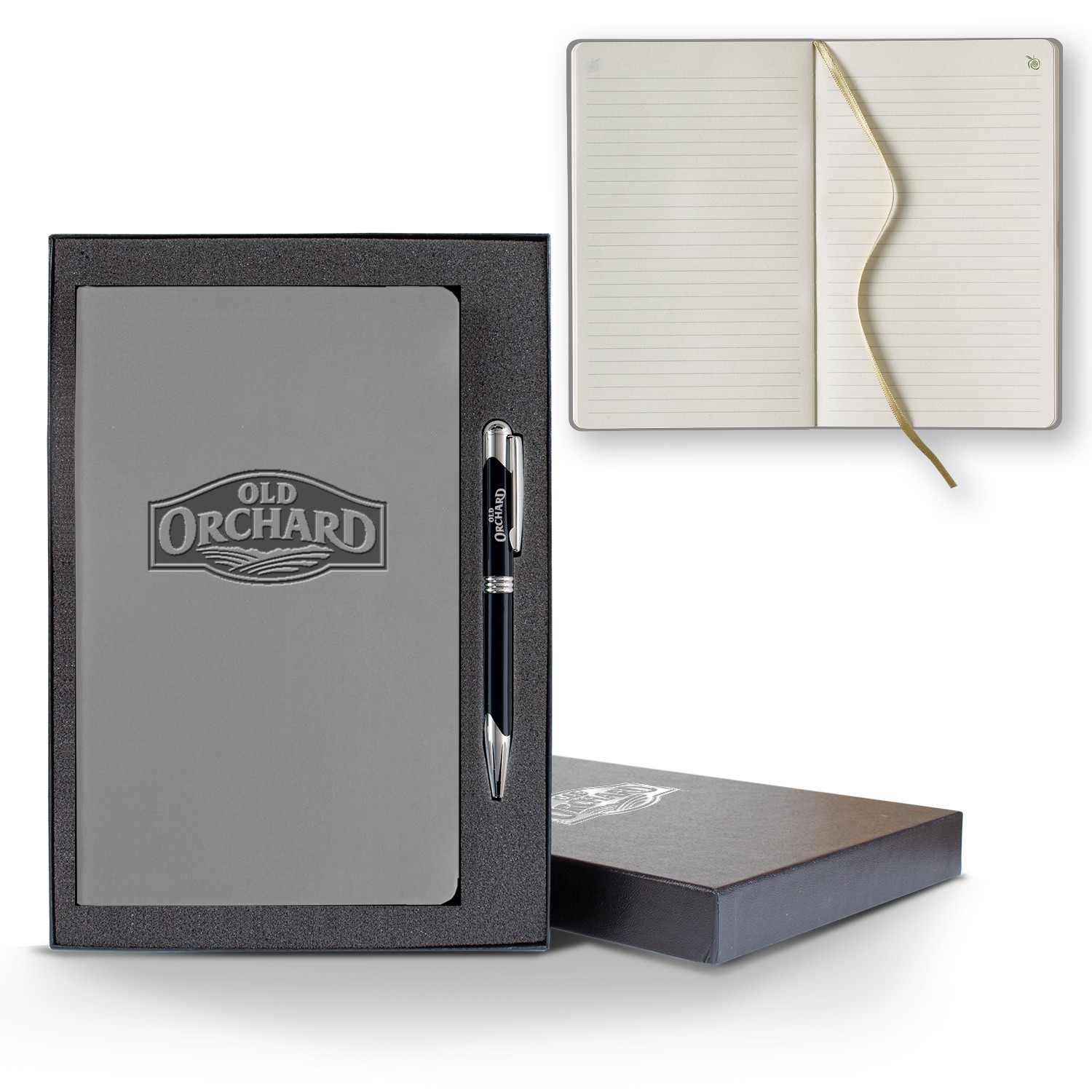 Picture of ApPeel Slim Medio Lined Apple Page Journal Gift Set