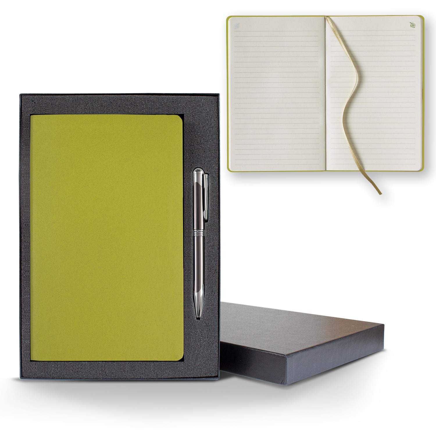 Picture of ApPeel Slim Medio Lined Apple Page Journal Gift Set